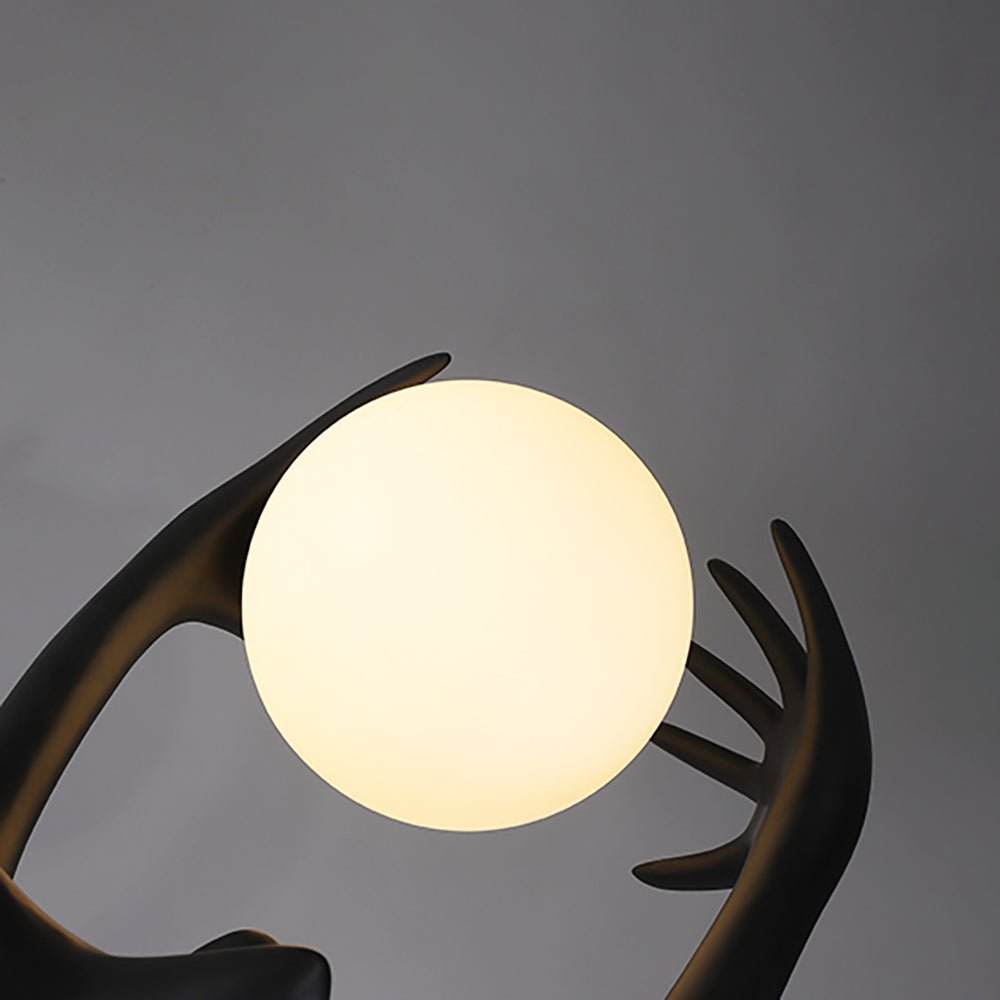 Lynorel Figurative Black Floor Lamp