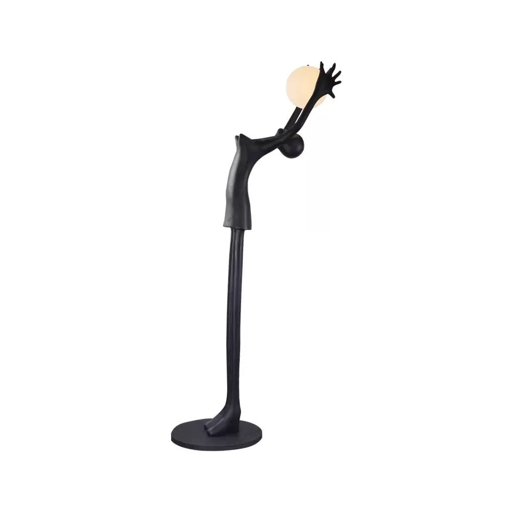 Lynorel Figurative Black Floor Lamp