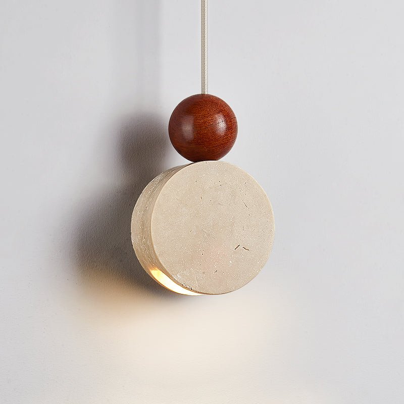 Opal Pendulum Yellow Travertine Pendant Lamp