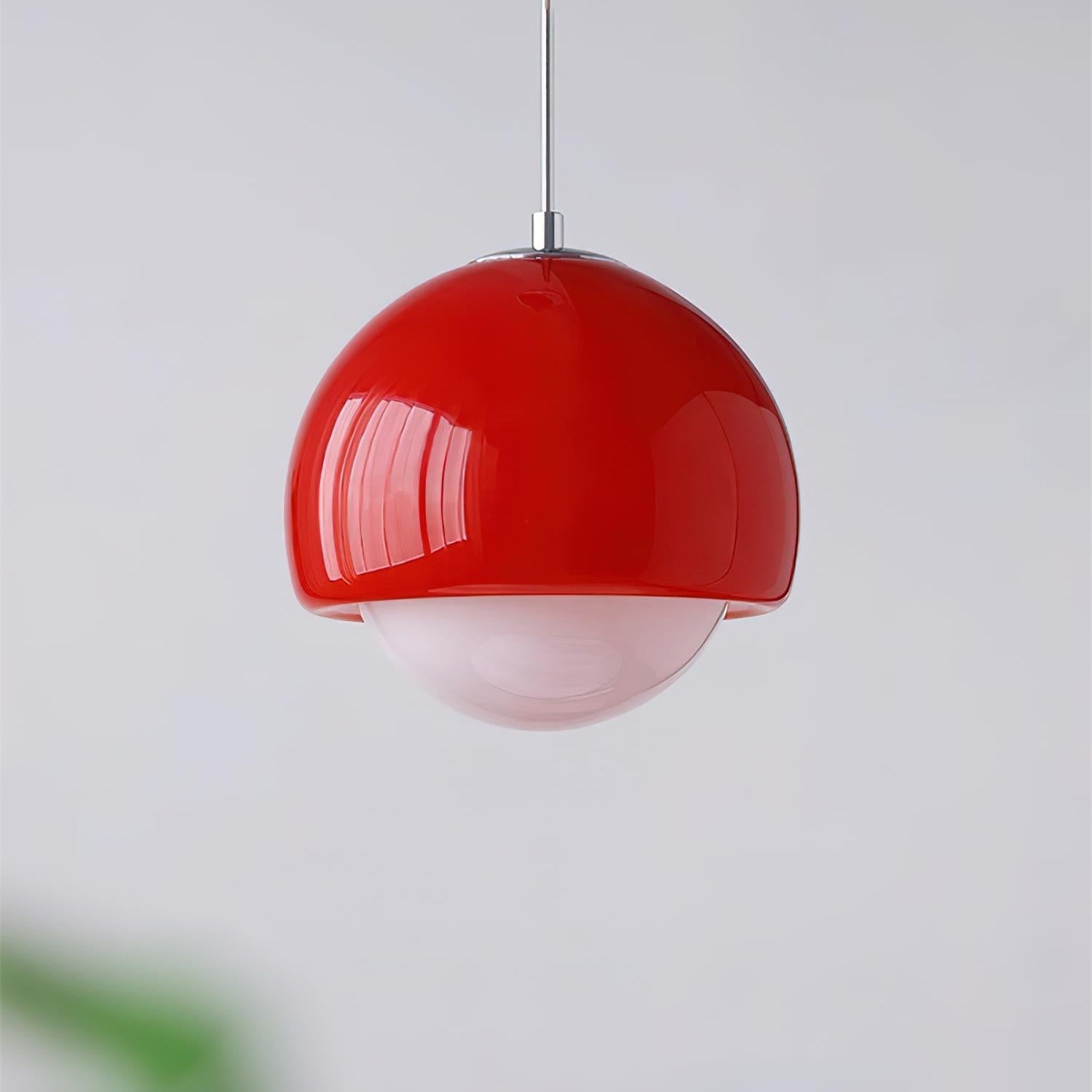 Pendant Light Glass Globe Retro Modern Style Colorful Soft Illumination - Neutral Decor
