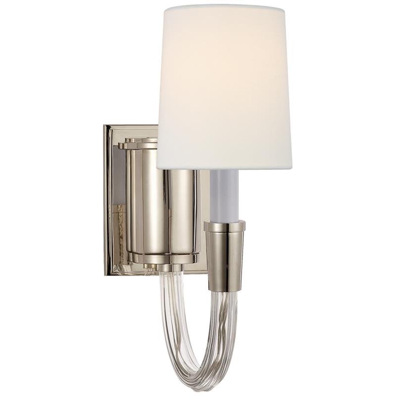 Etalarae Modern Minimalist Crystal Fabric Wall Lamp - Neutral Decor