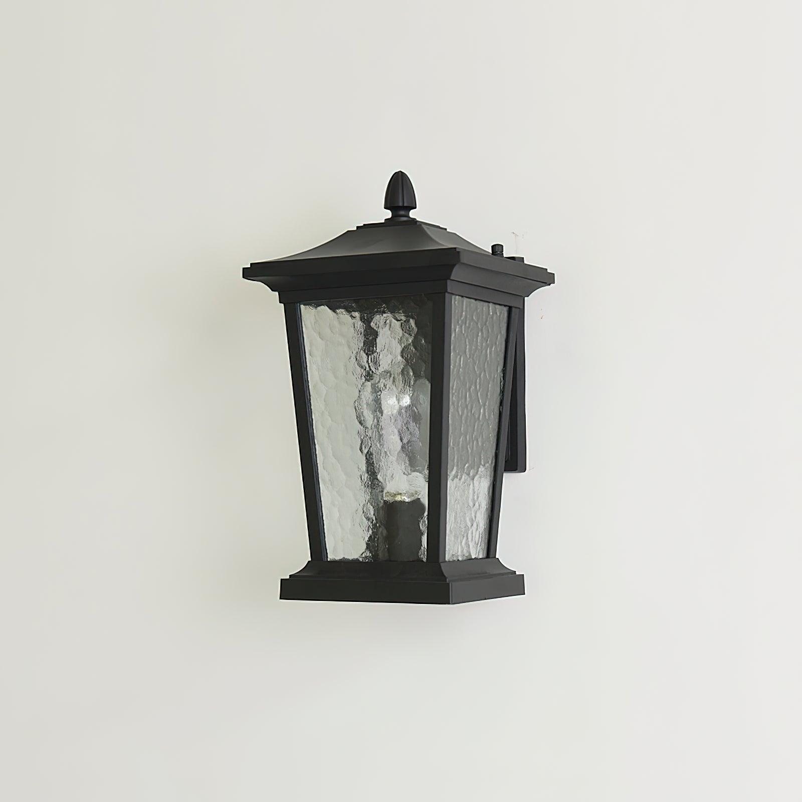 Edwin Birdcage Elegance Glass Outdoor Wall Lamp