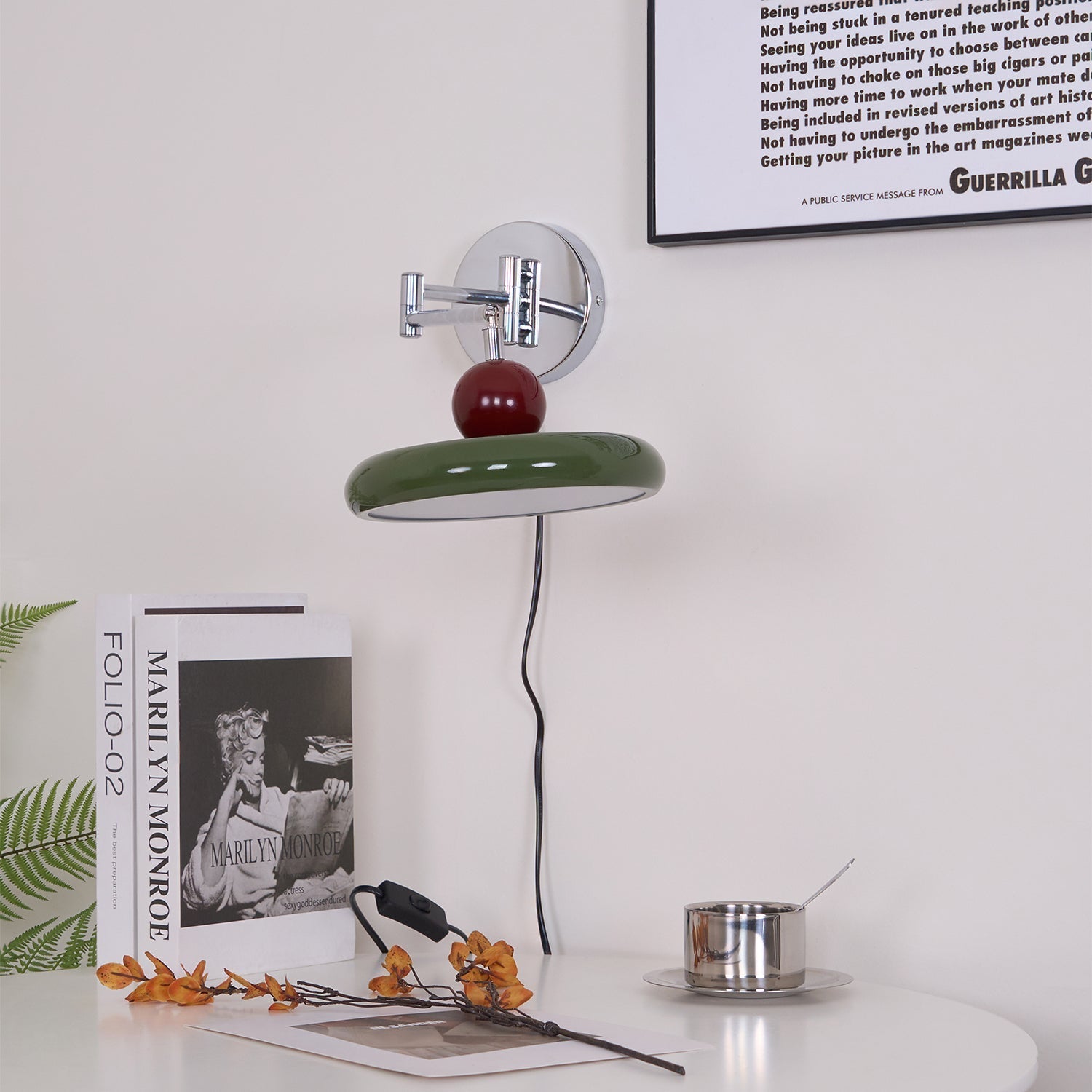 Caspstead Lola Plug In Indoor Wall Light