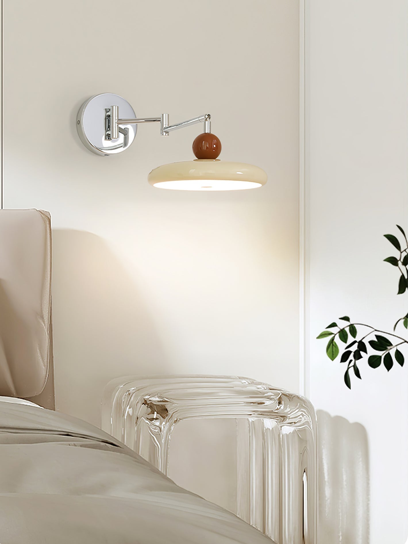 Virelse Vintage Acrylic Wall Lamp - Neutral Decor