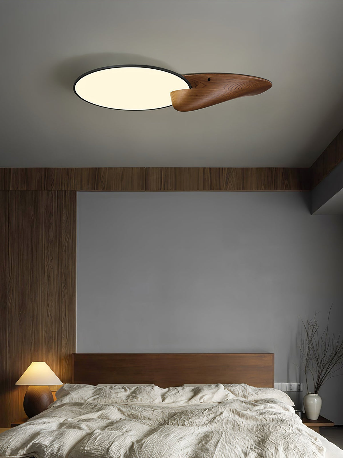 Zovenel Premium Elegance Peak Wood Ceiling Lamp