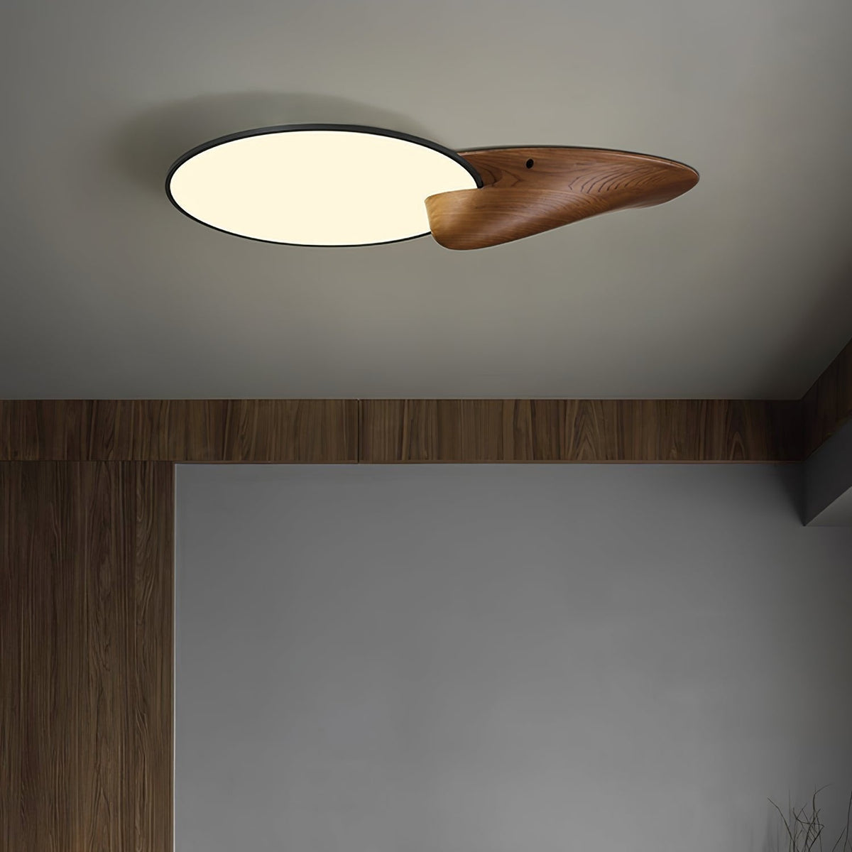 Zovenel Premium Elegance Peak Wood Ceiling Lamp