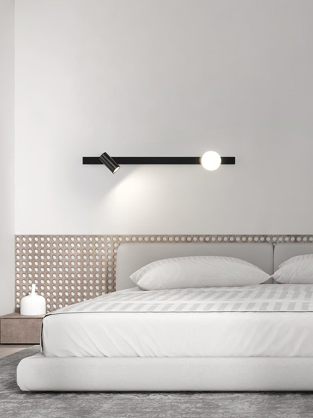Aloz Brass Glass Minimalist Wall Light