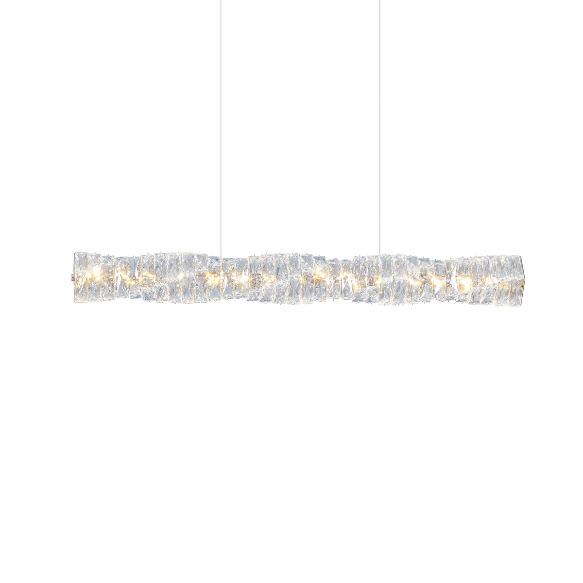 Stream Long Crystal Pendant Lamp
