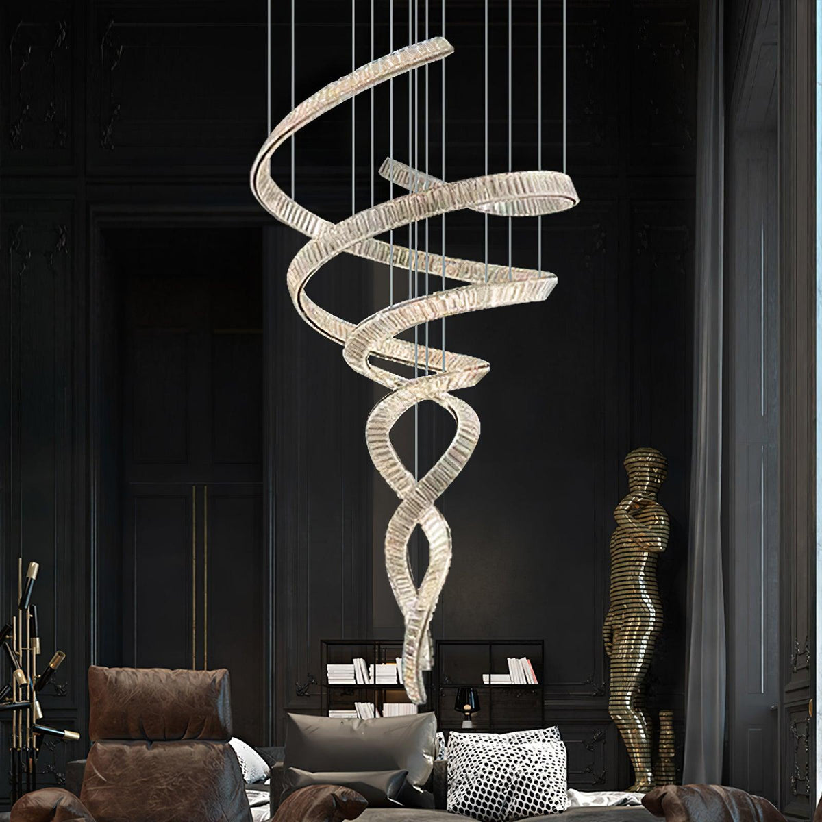 Cotalan Fluid Gold Pendant Light