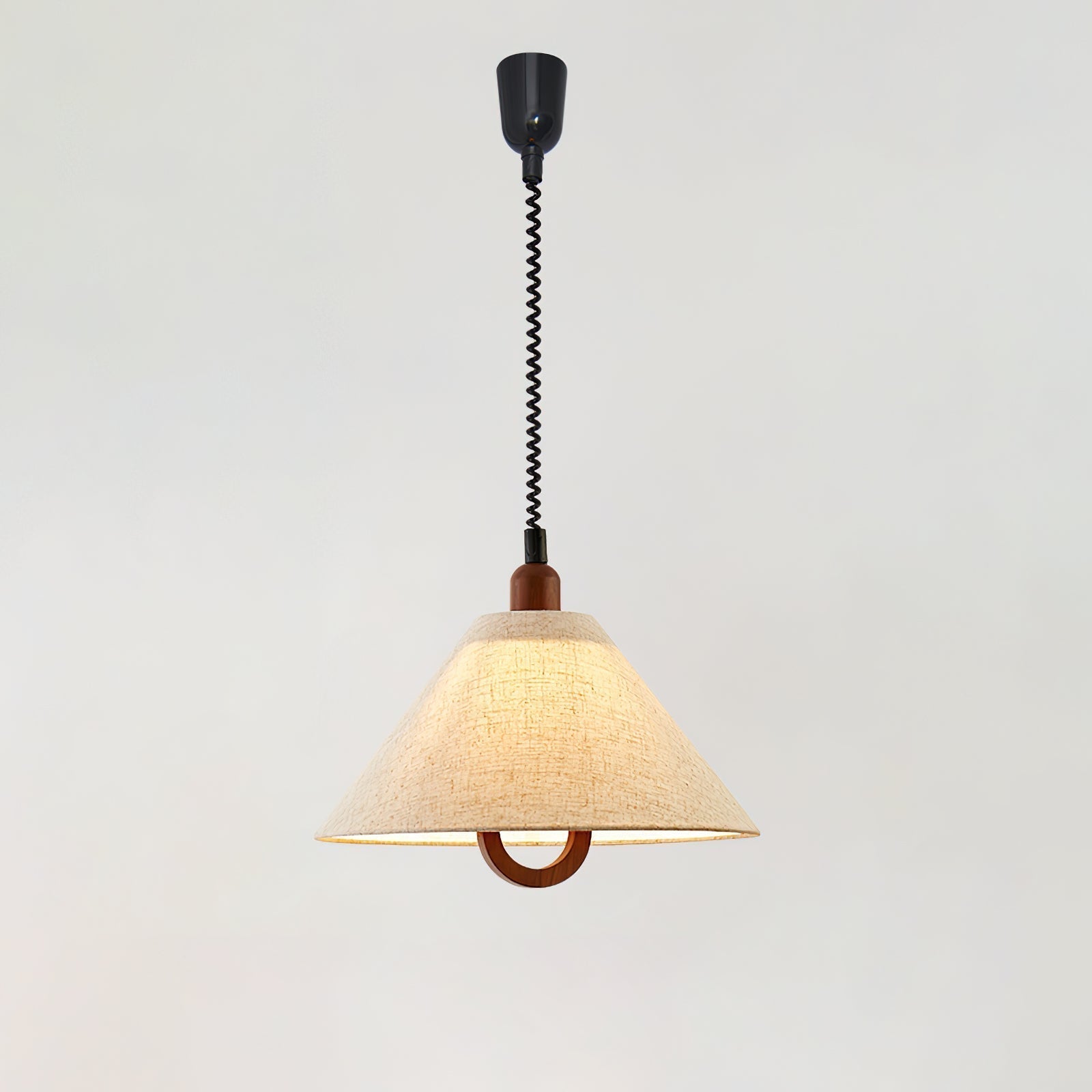 Alcaria Premium Nordic Art Fabric Wood Pendant Lamp