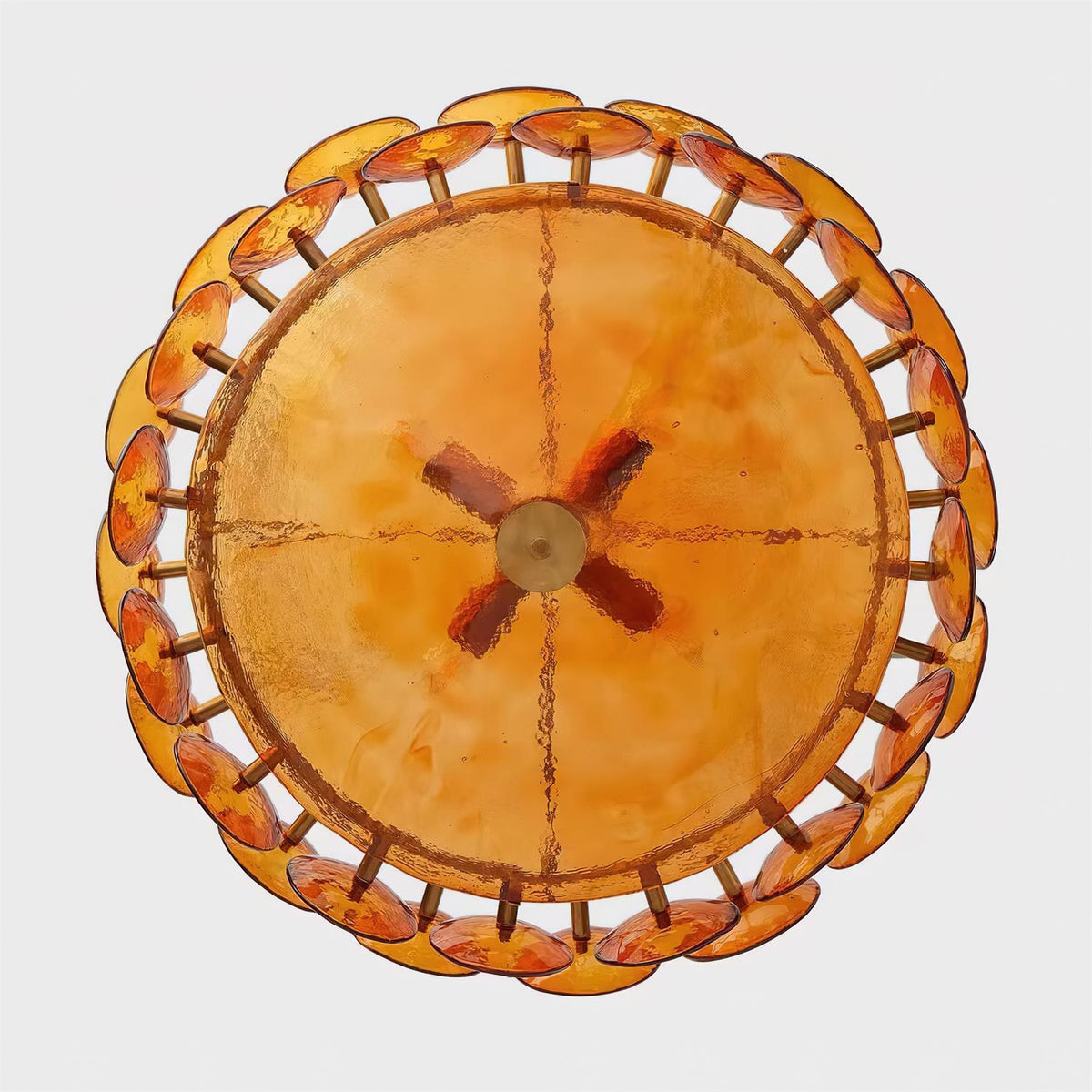 Ventilo Amber Glass Chandelier - Neutral Decor