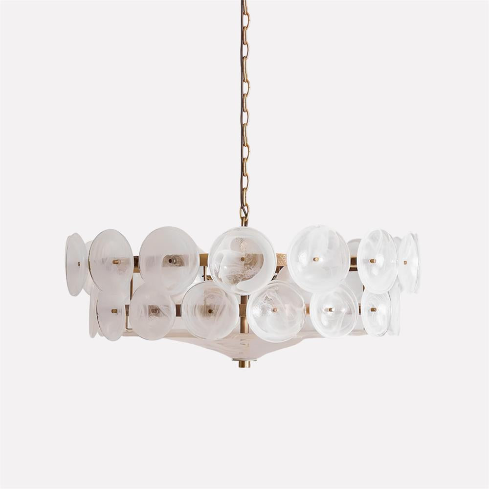 Ventilo Amber Glass Chandelier - Neutral Decor