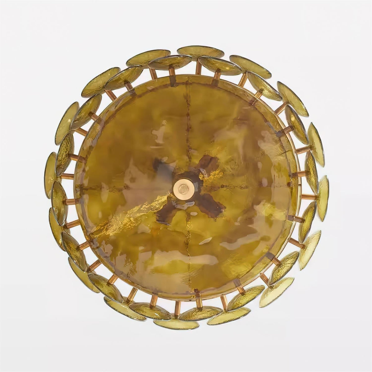 Ventilo Amber Glass Chandelier - Neutral Decor