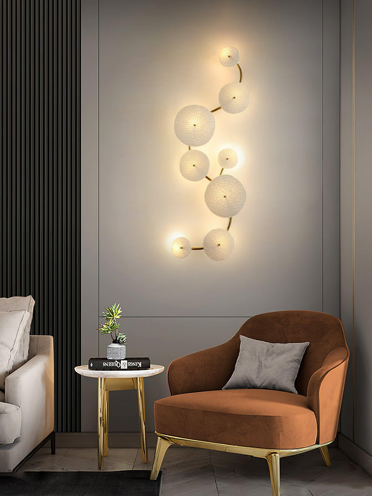 Fairhaven Lotus Petal Indoor Wall Light