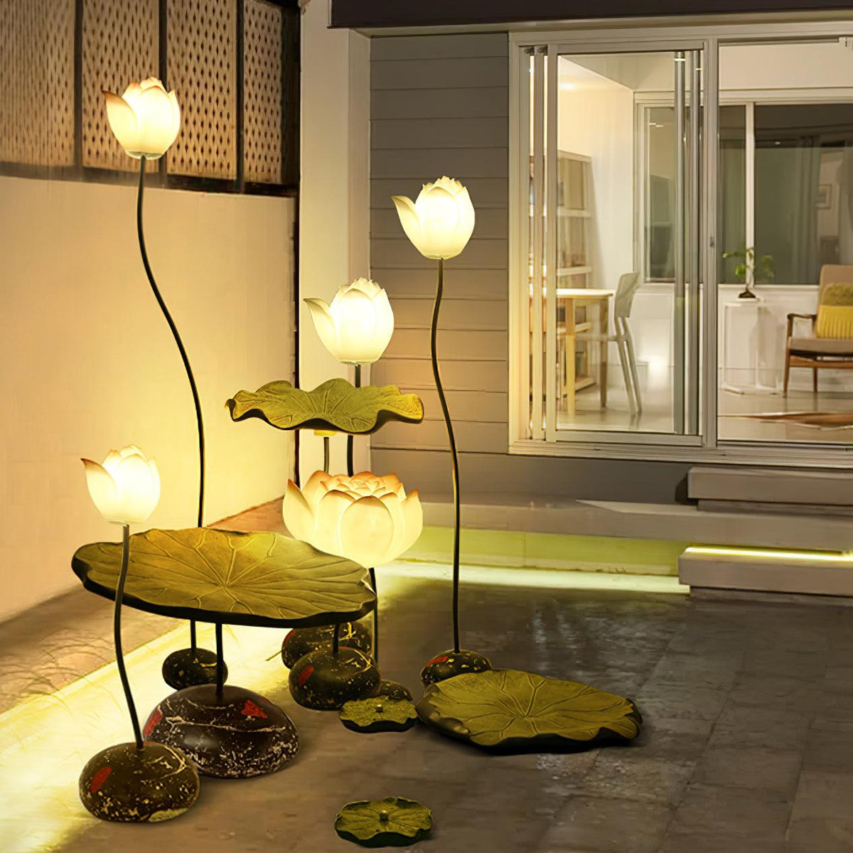 Arixen Elegant Lotus Floor Lamp