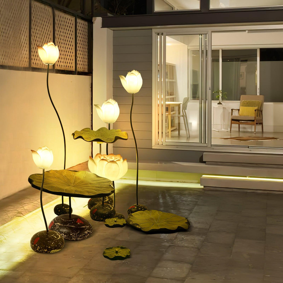 Arixen Elegant Lotus Floor Lamp