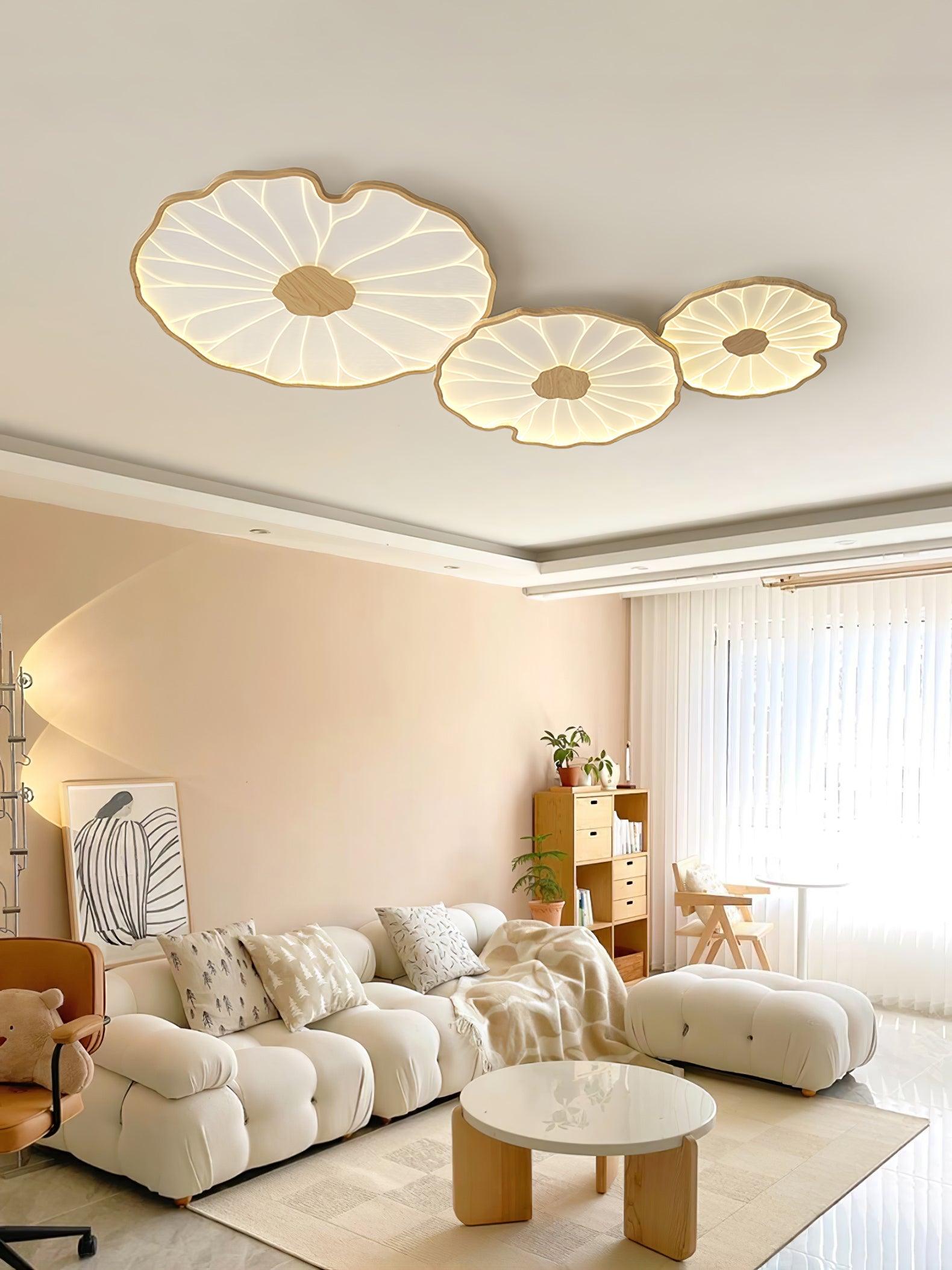 Amelie Floral Wooden Ceiling Light