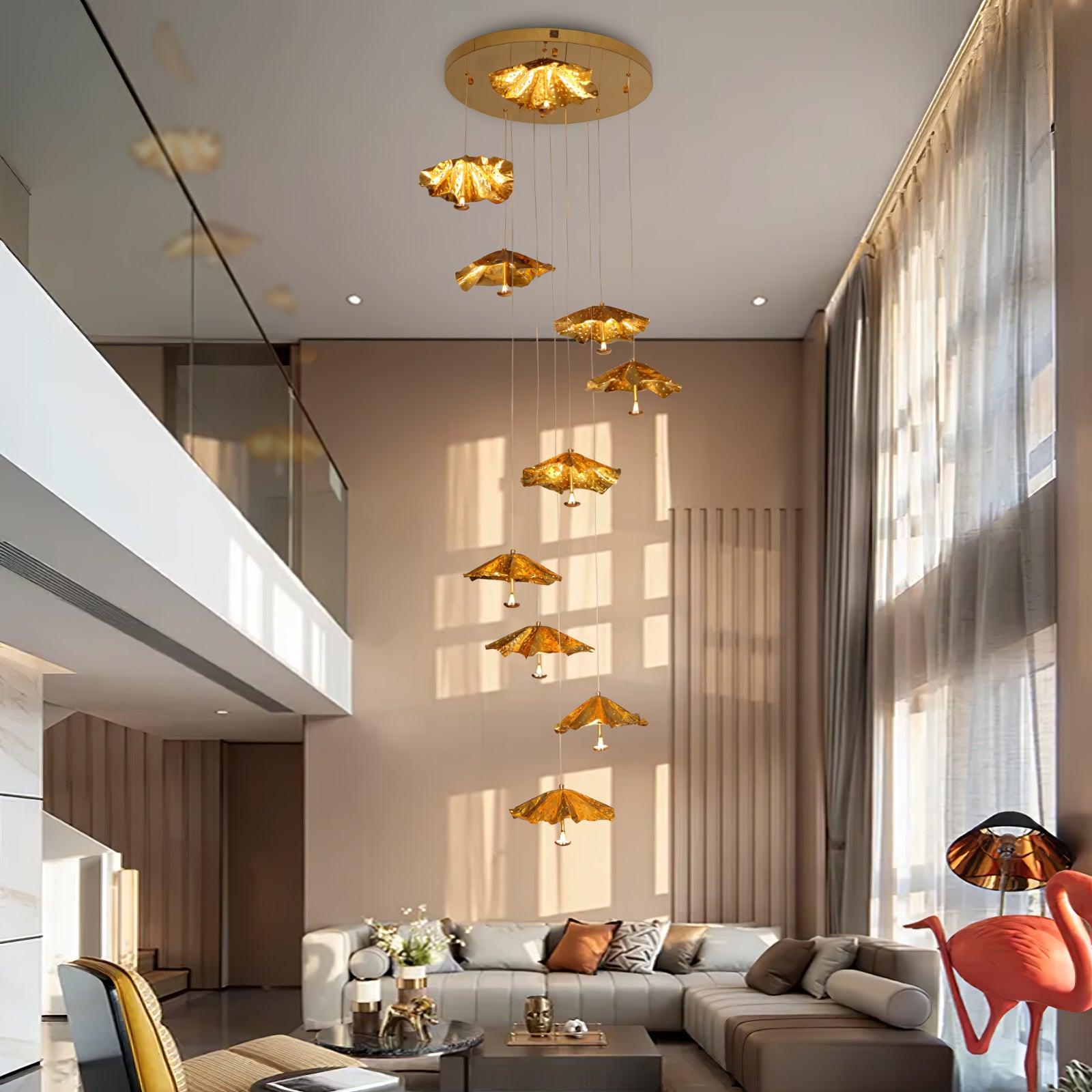 Eliora Aura Livra Leaf Chandelier