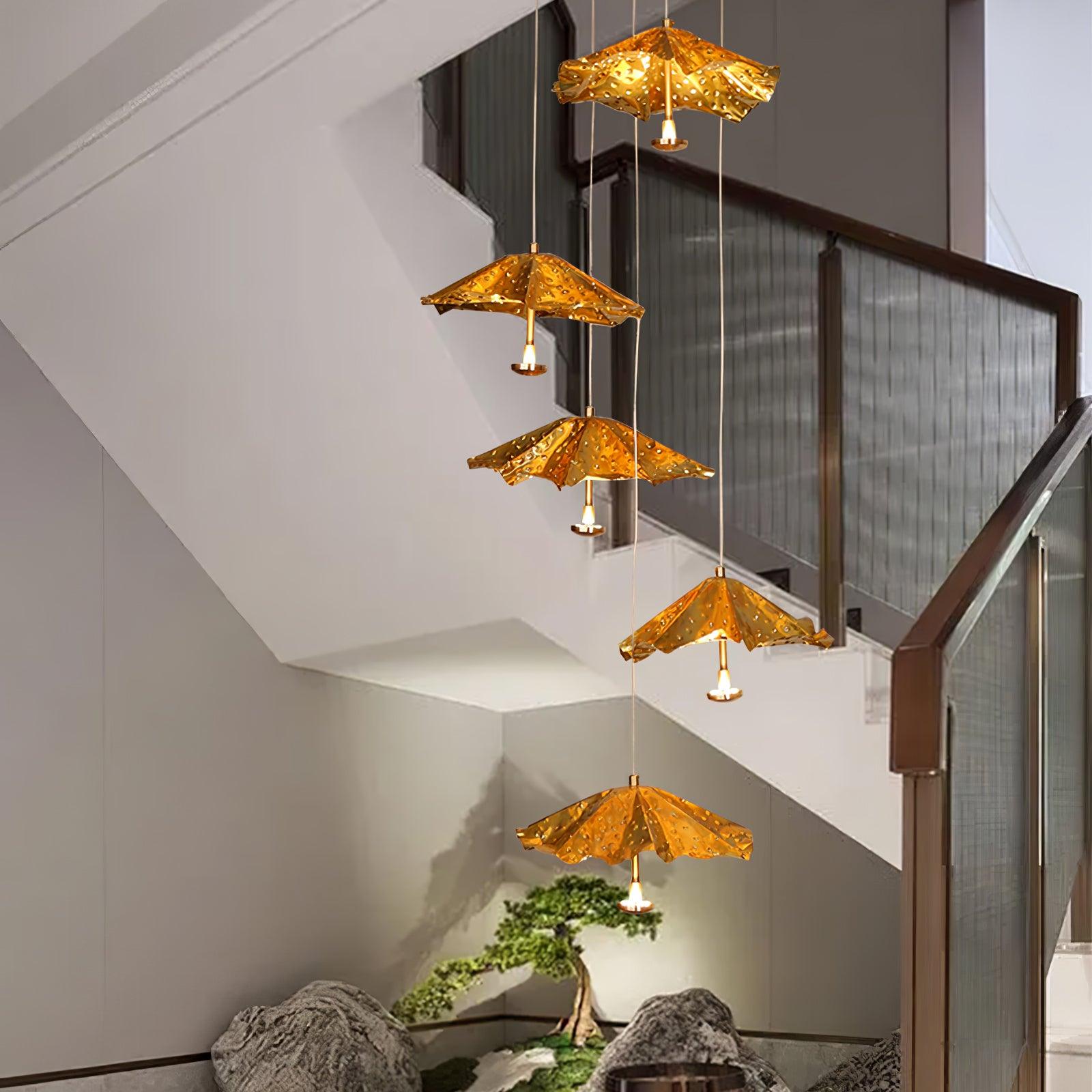 Eliora Aura Livra Leaf Chandelier