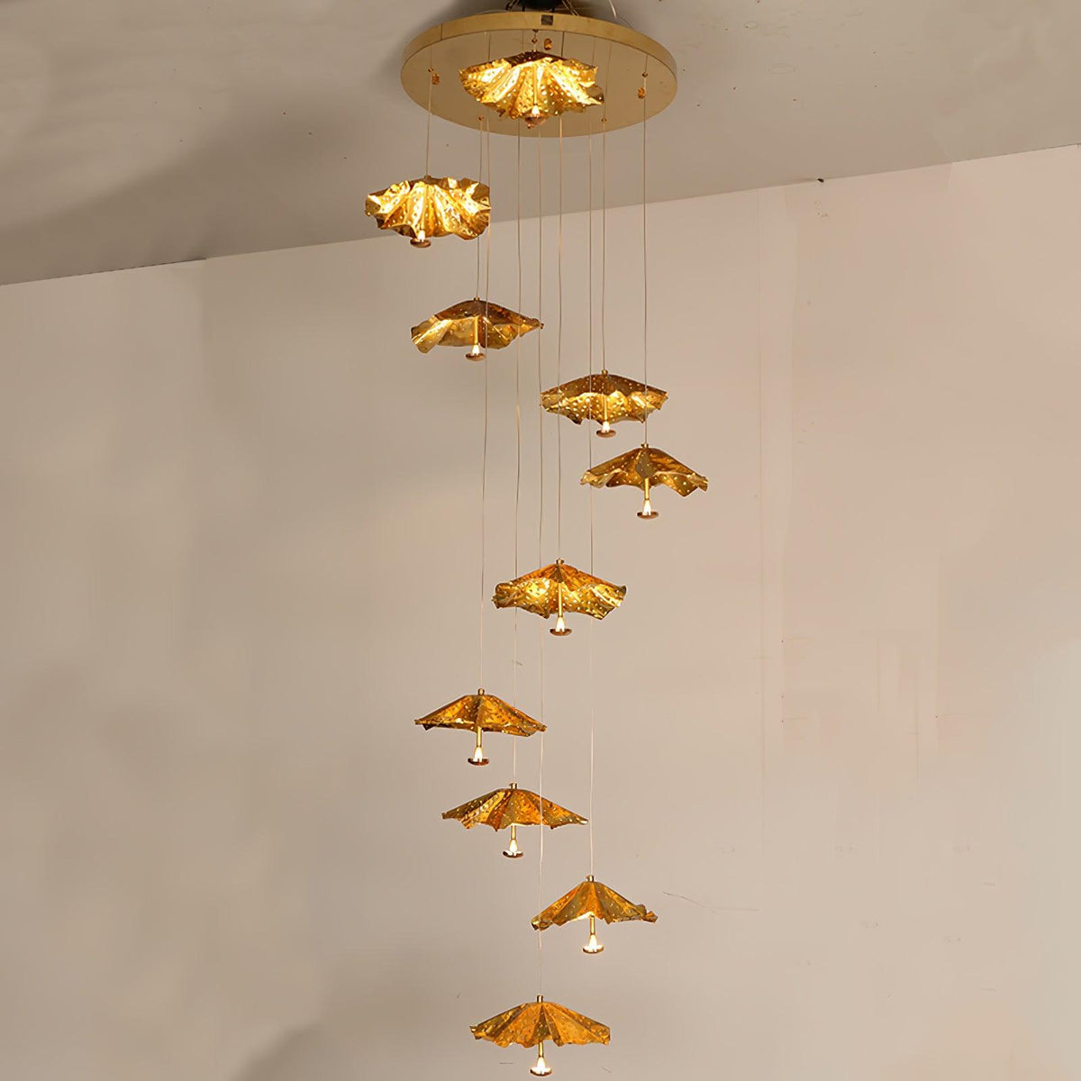 Eliora Aura Livra Leaf Chandelier