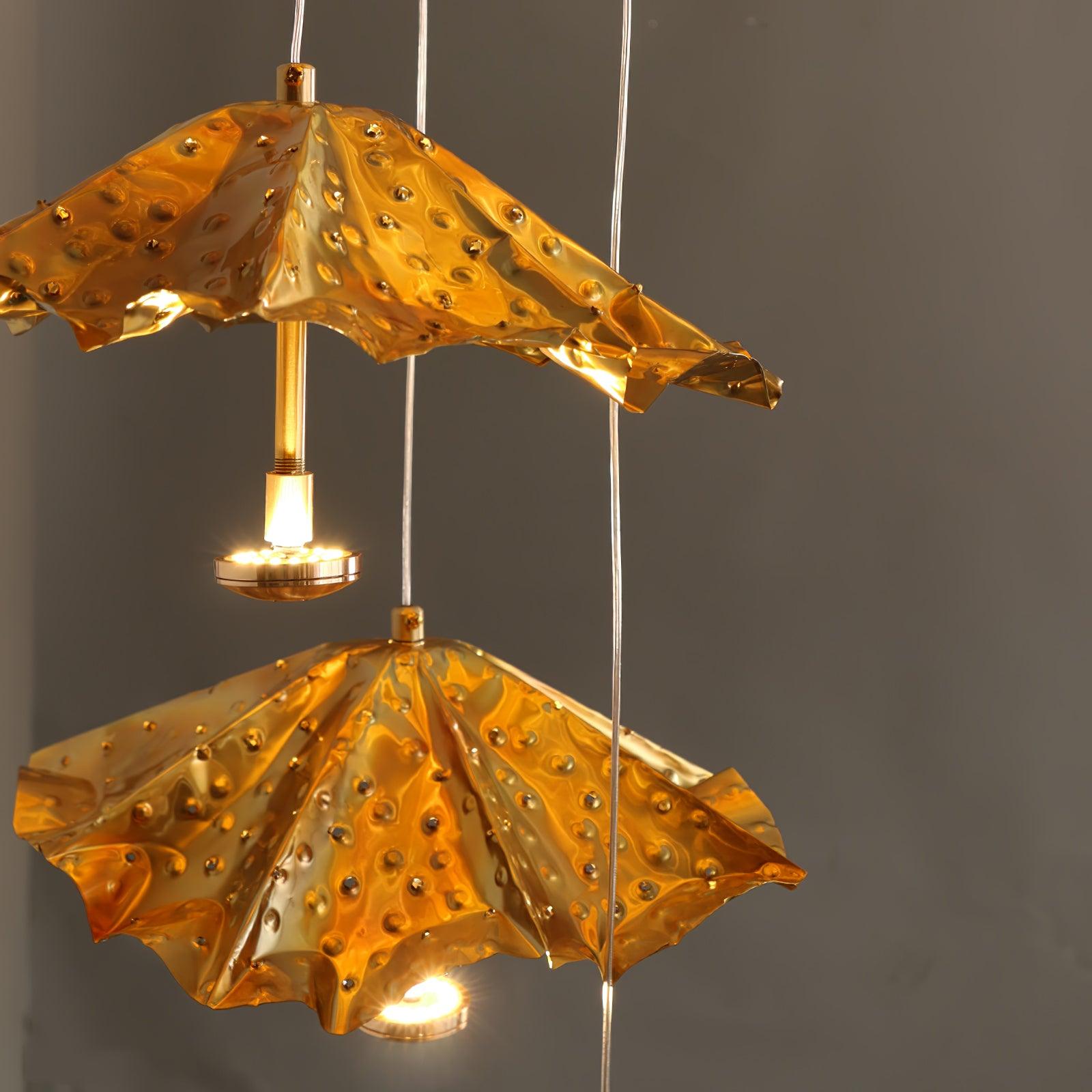 Eliora Aura Livra Leaf Chandelier