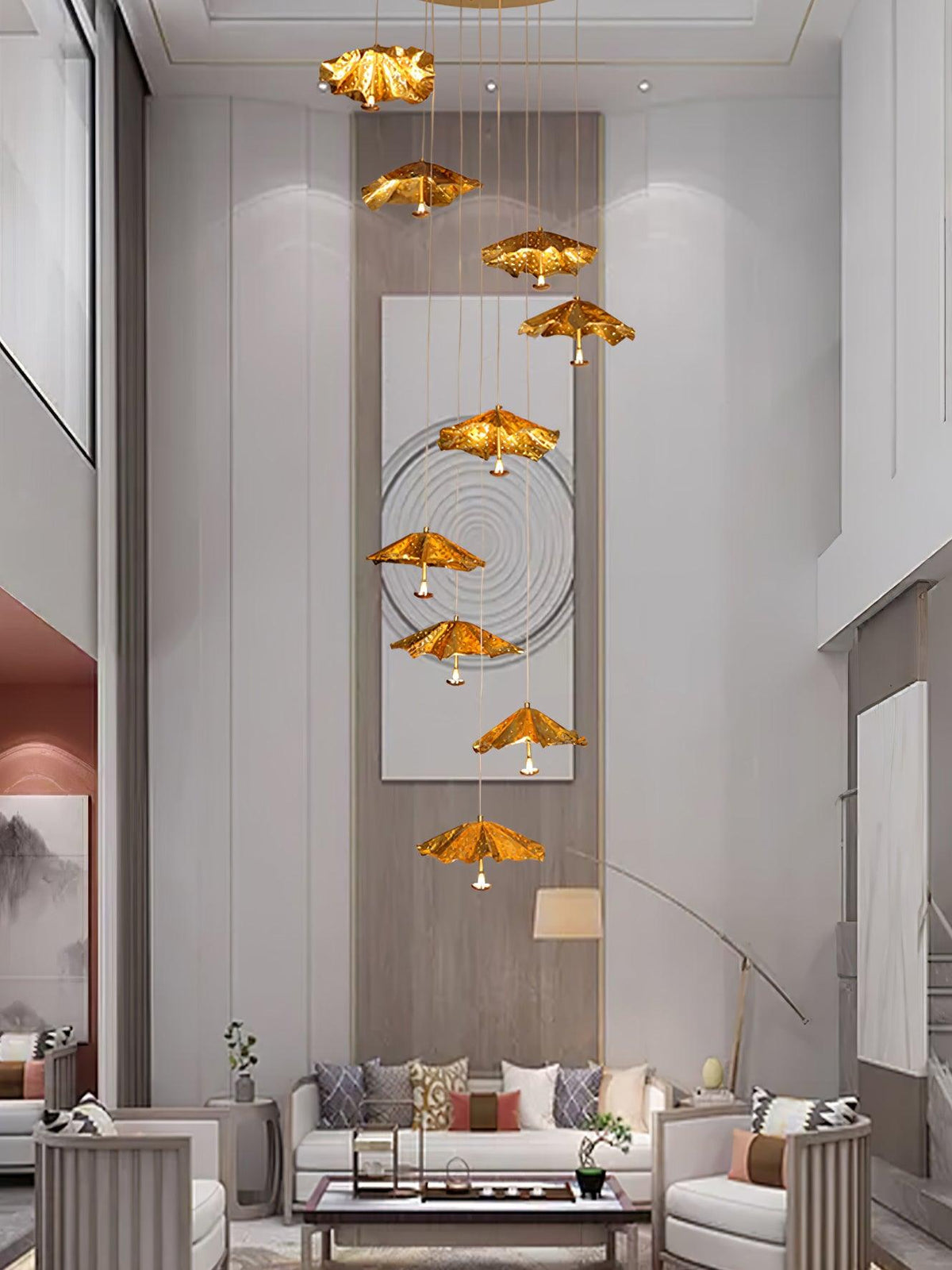 Eliora Aura Livra Leaf Chandelier