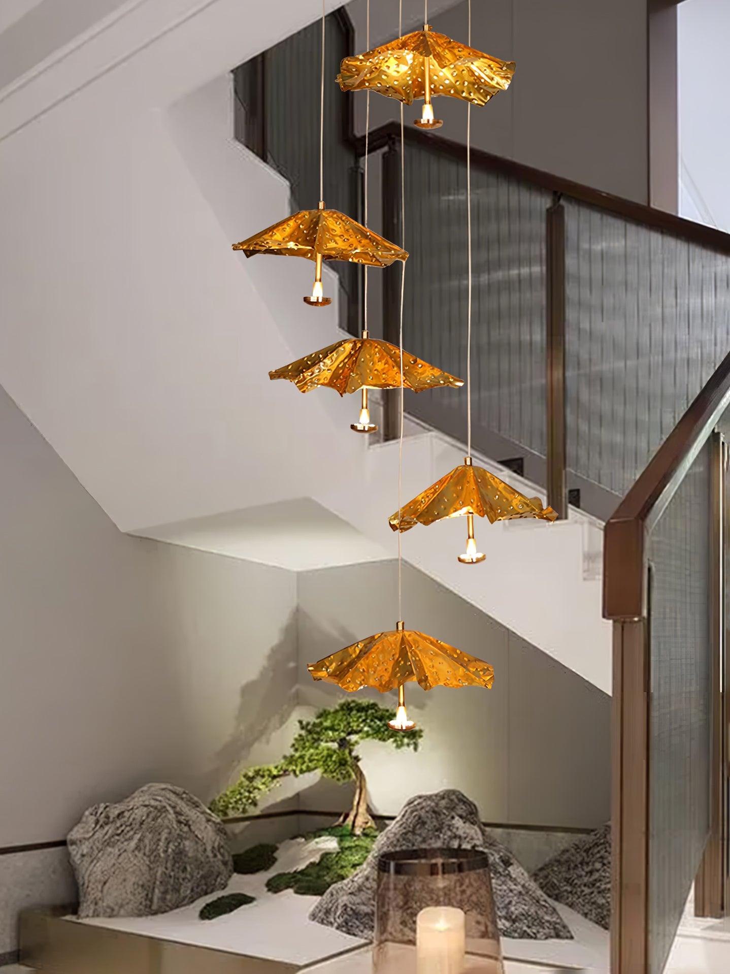 Eliora Aura Livra Leaf Chandelier