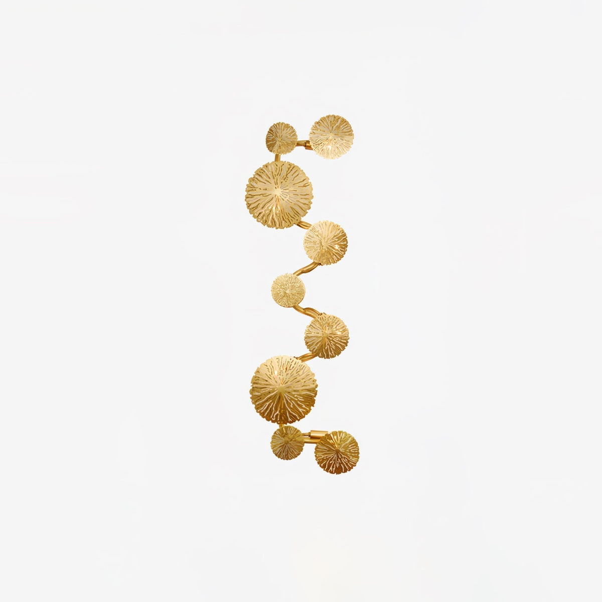 Rylso Wall Lamp Lotus Leaf Brass