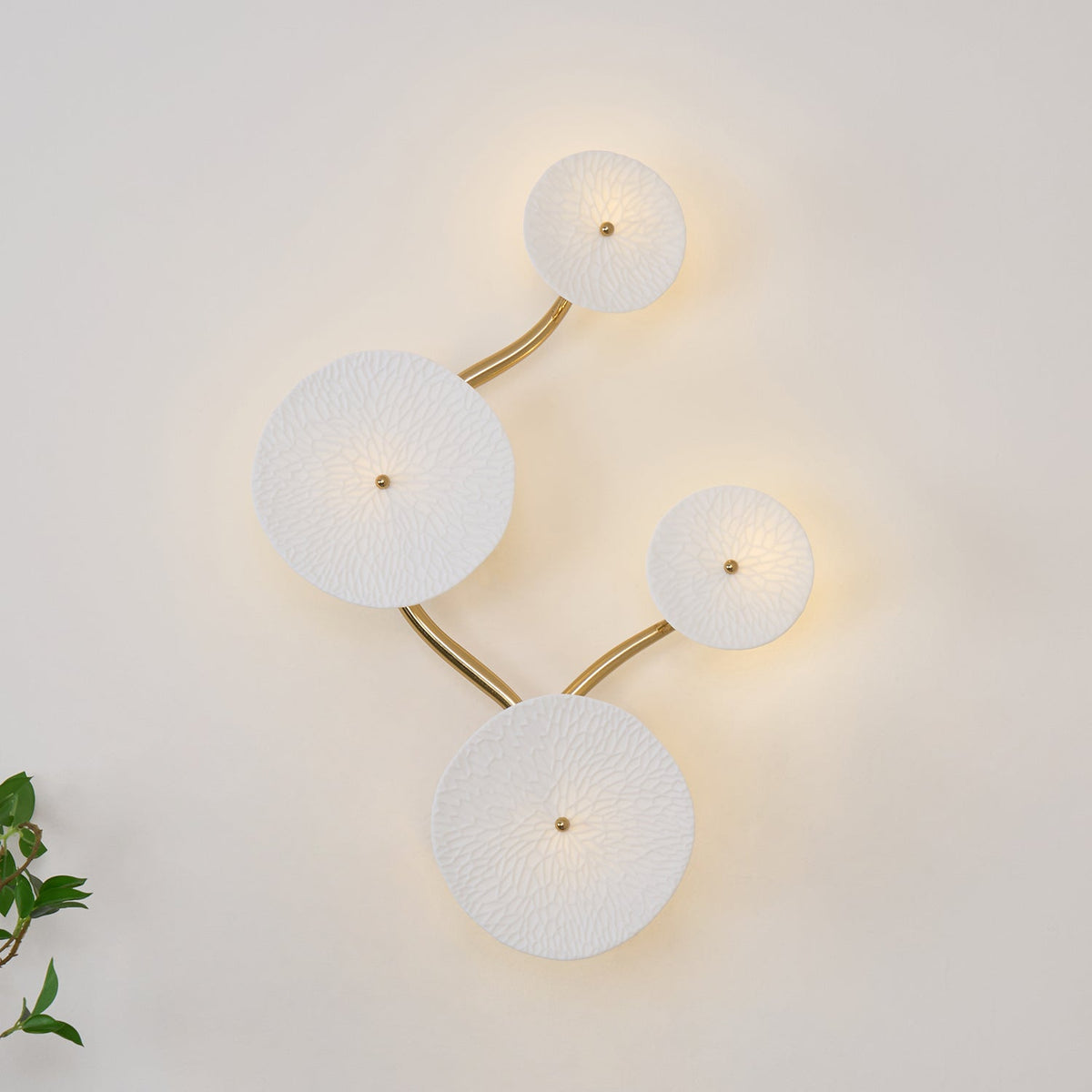 Fairhaven Lotus Petal Indoor Wall Light