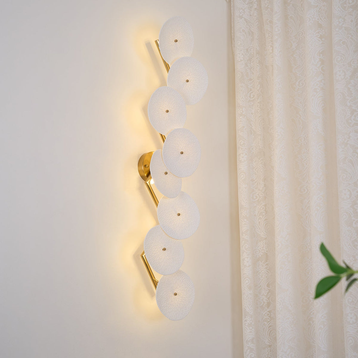 Fairhaven Lotus Petal Indoor Wall Light