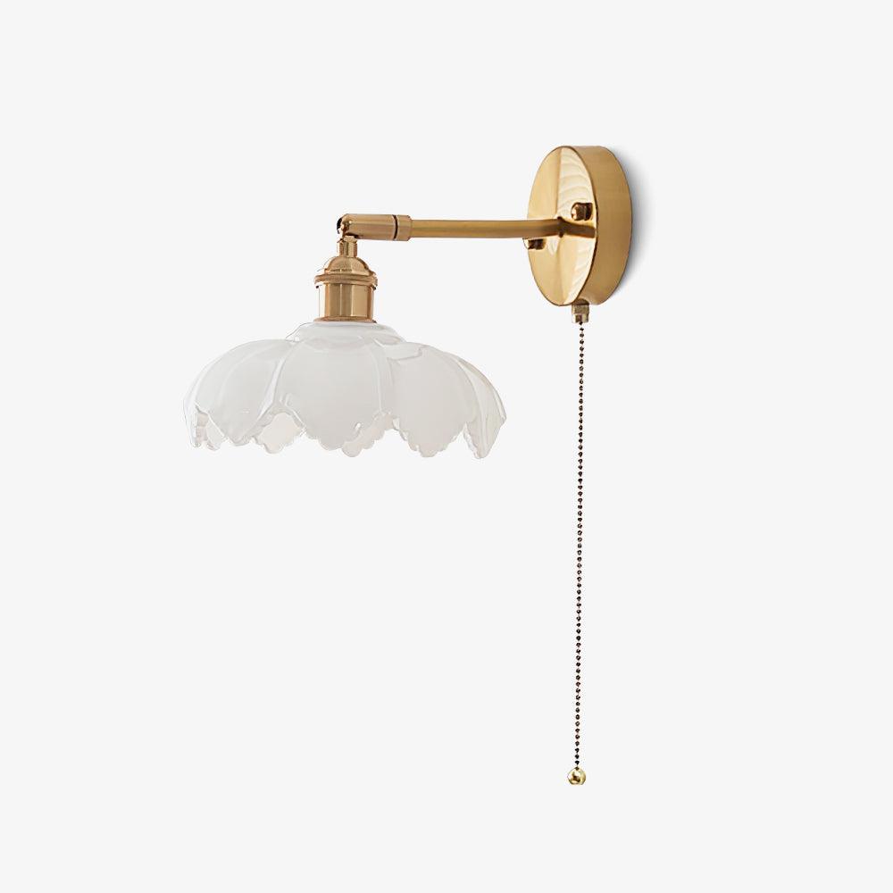 Lotus Nordic Art Rotatable Glass Wall Lamp