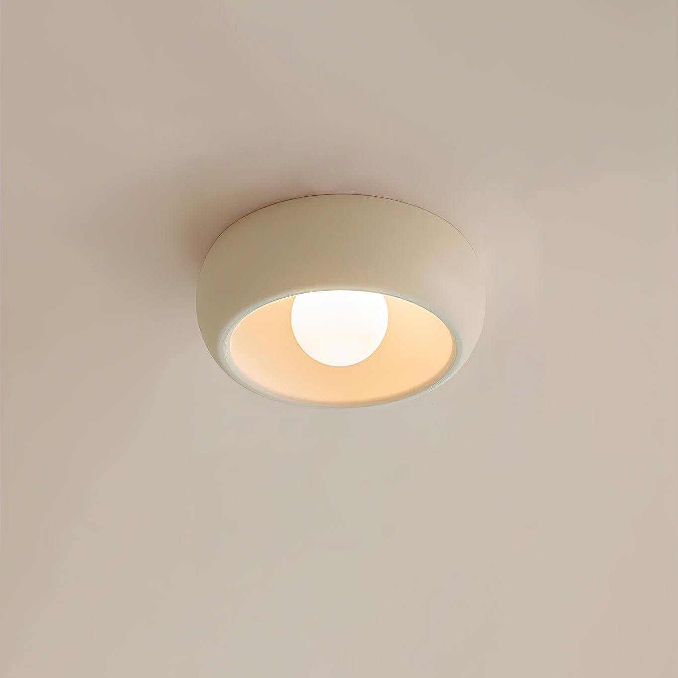 Talemu Modern Minimalist Round Glass Ceiling Light