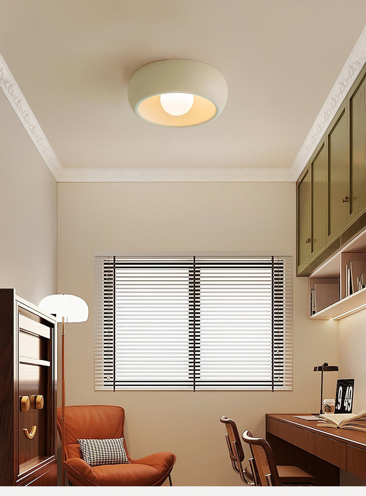 Talemu Modern Minimalist Round Glass Ceiling Light