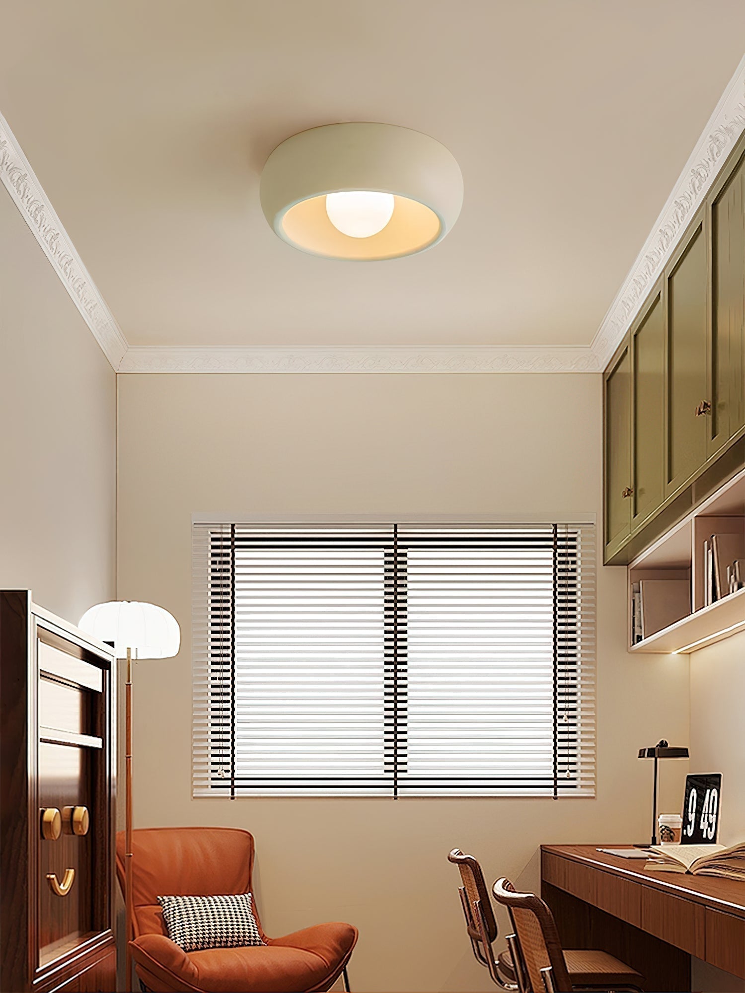 Talemu Modern Minimalist Round Glass Ceiling Light