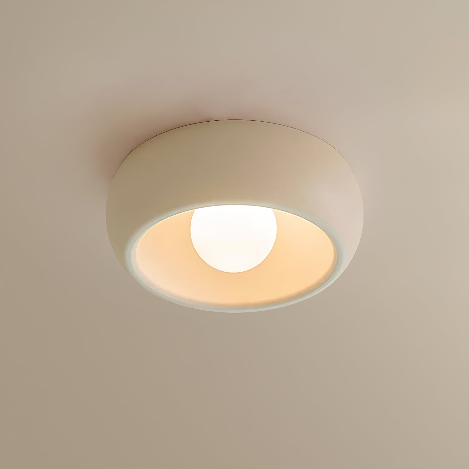 Talemu Modern Minimalist Round Glass Ceiling Light