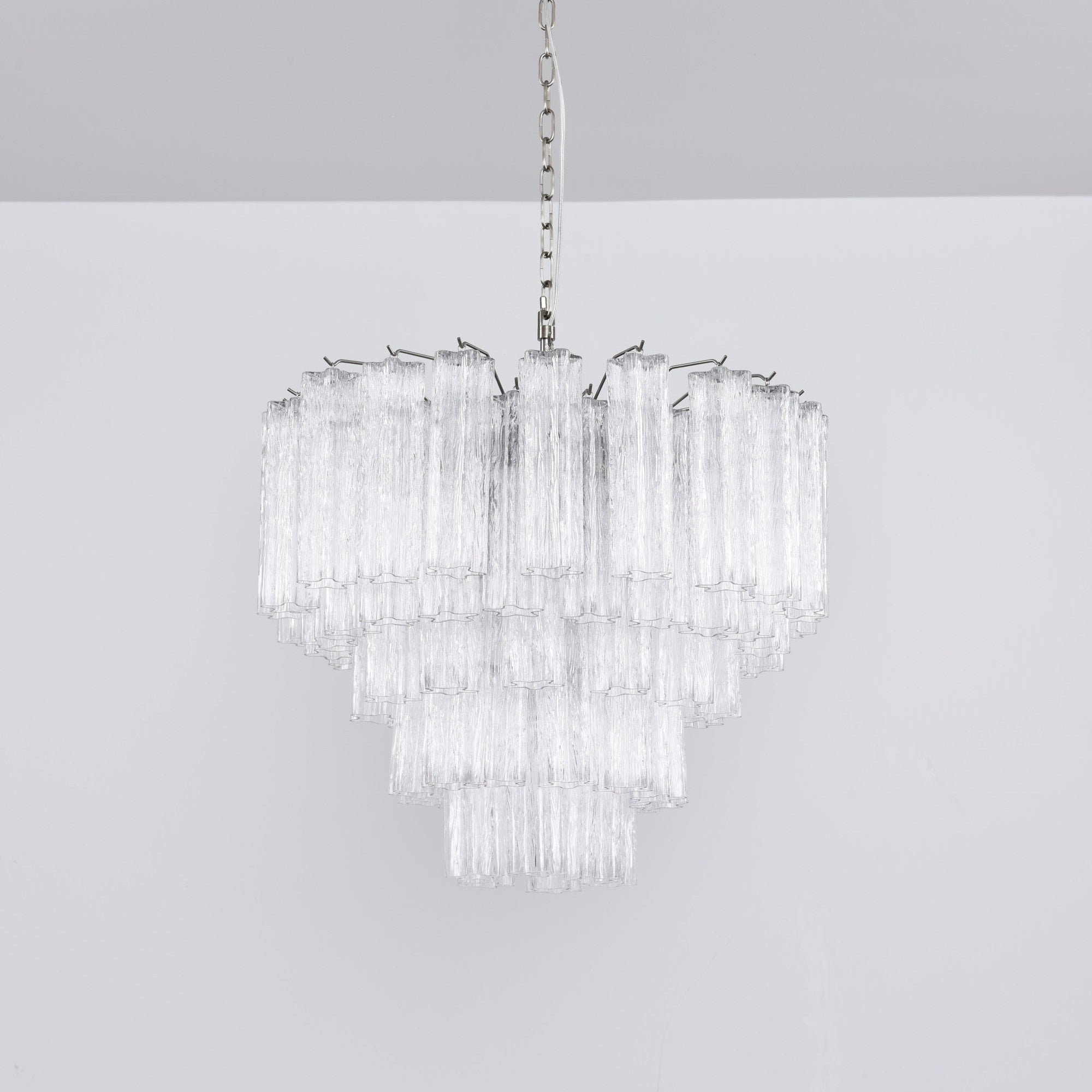 Lioreian Chandelier Clear Glass Multi-Tier Crystal Glow