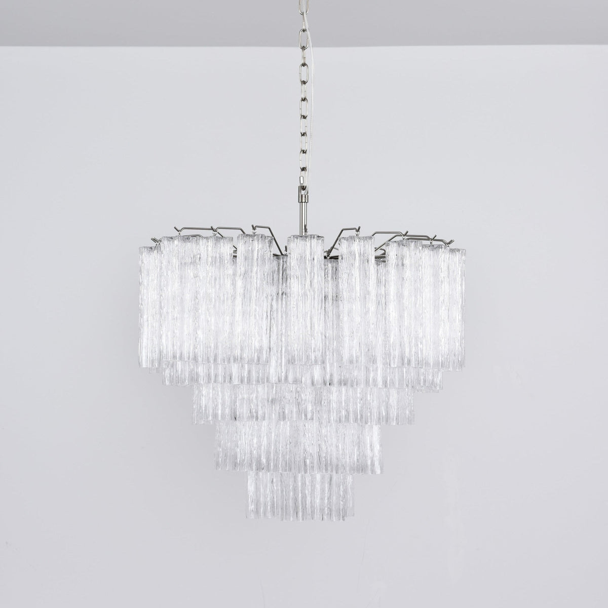 Lioreian Chandelier Clear Glass Multi-Tier Crystal Glow