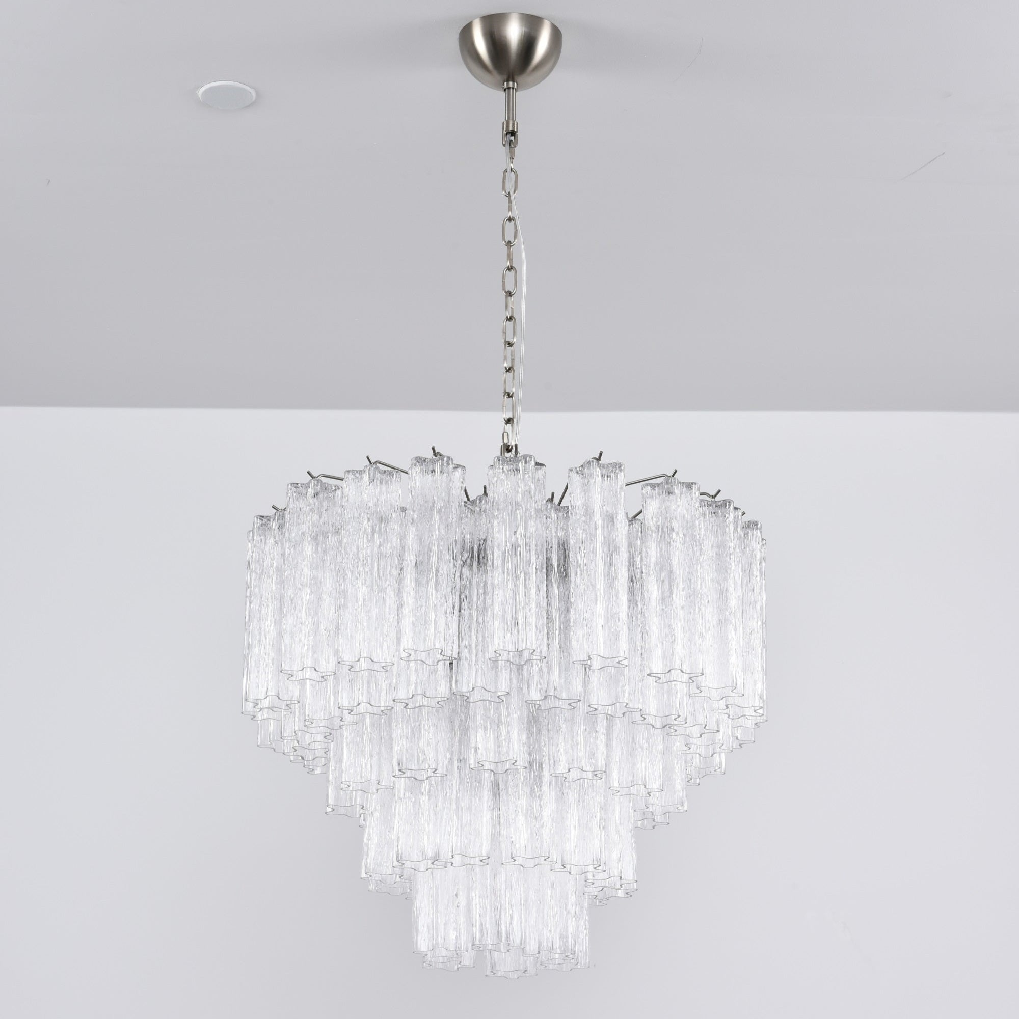 Lioreian Chandelier Clear Glass Multi-Tier Crystal Glow