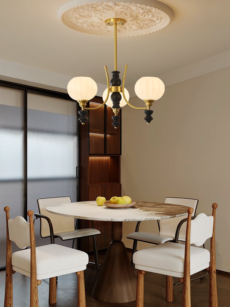 Zavenen Traditional Elegance Vintage Brass Wood Chandelier