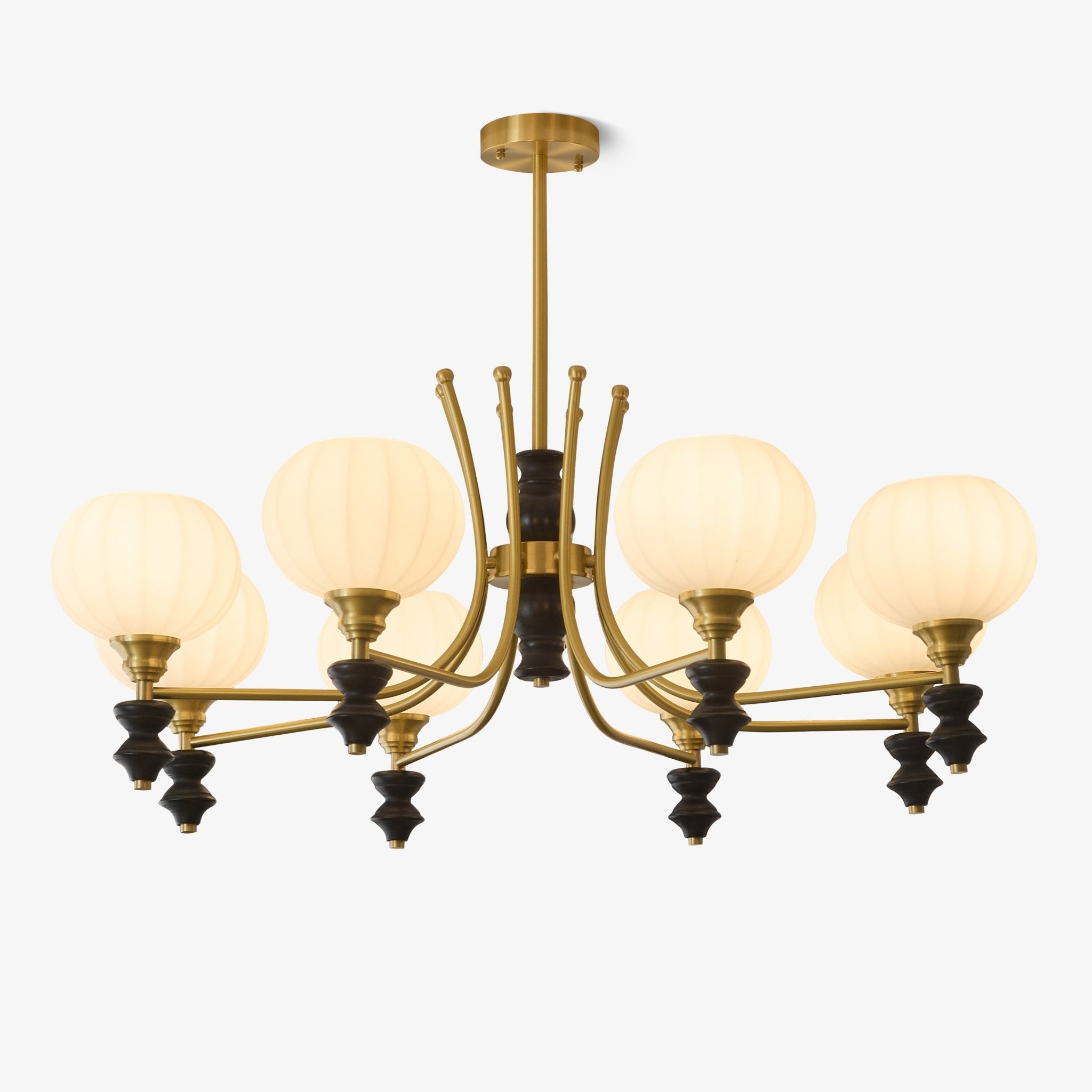 Zavenen Traditional Elegance Vintage Brass Wood Chandelier