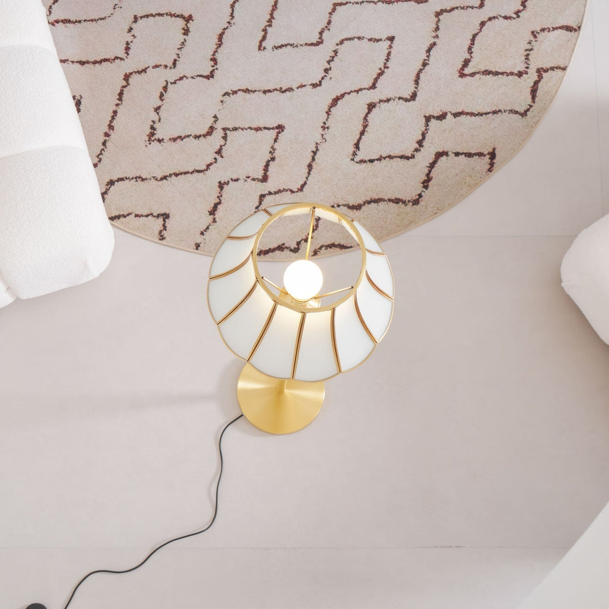 Caselette Brass Luxury Floor Lamp