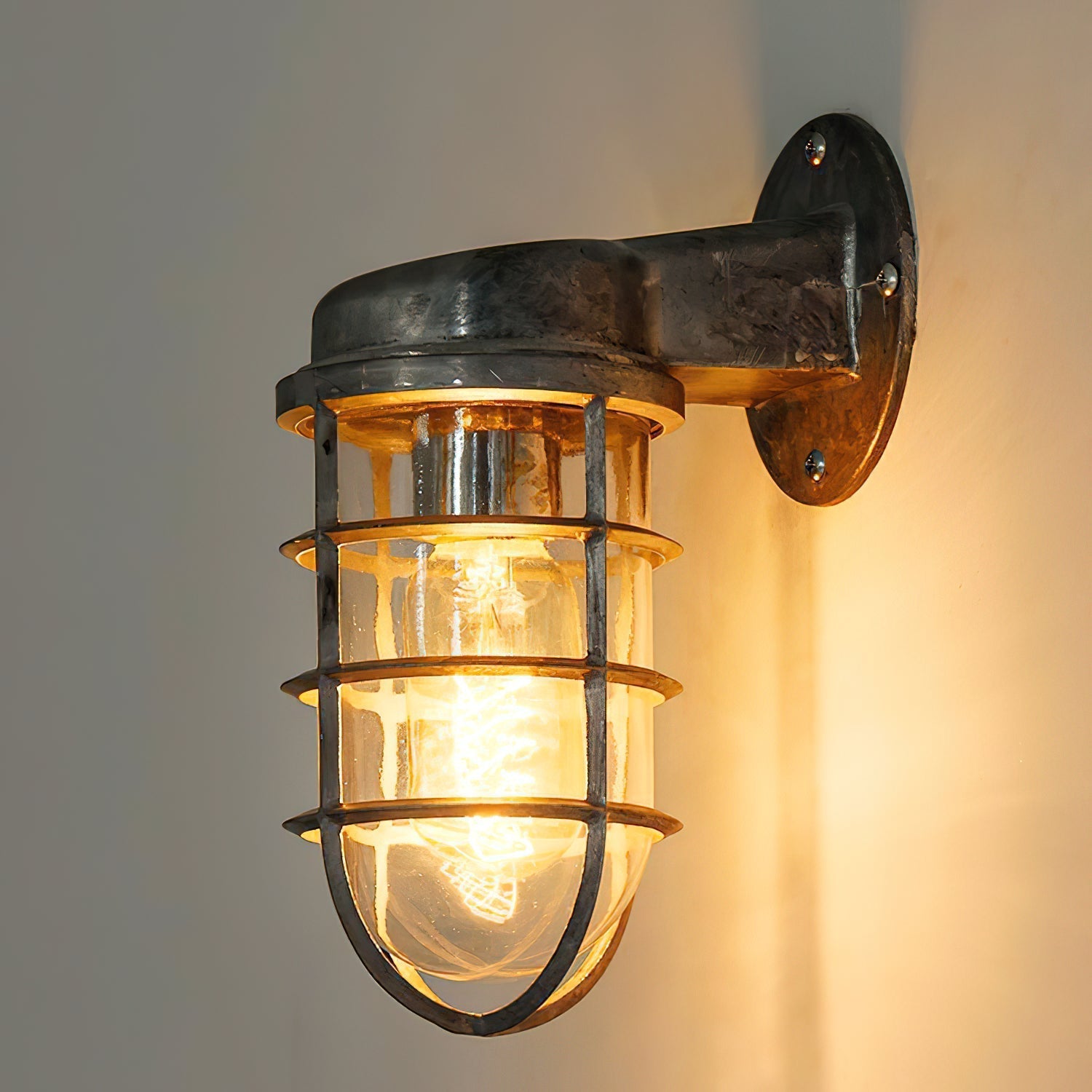 Ozorel Vintage Unique Glass Wall Lamp - Neutral Decor