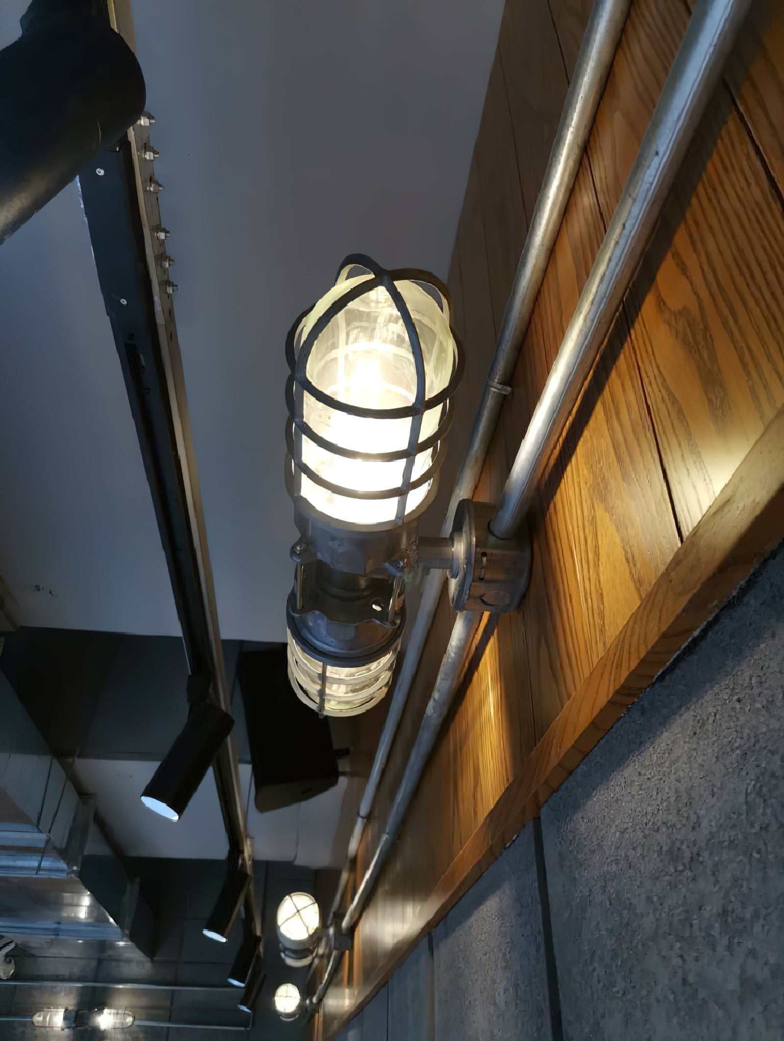Ozorel Vintage Unique Glass Wall Lamp - Neutral Decor