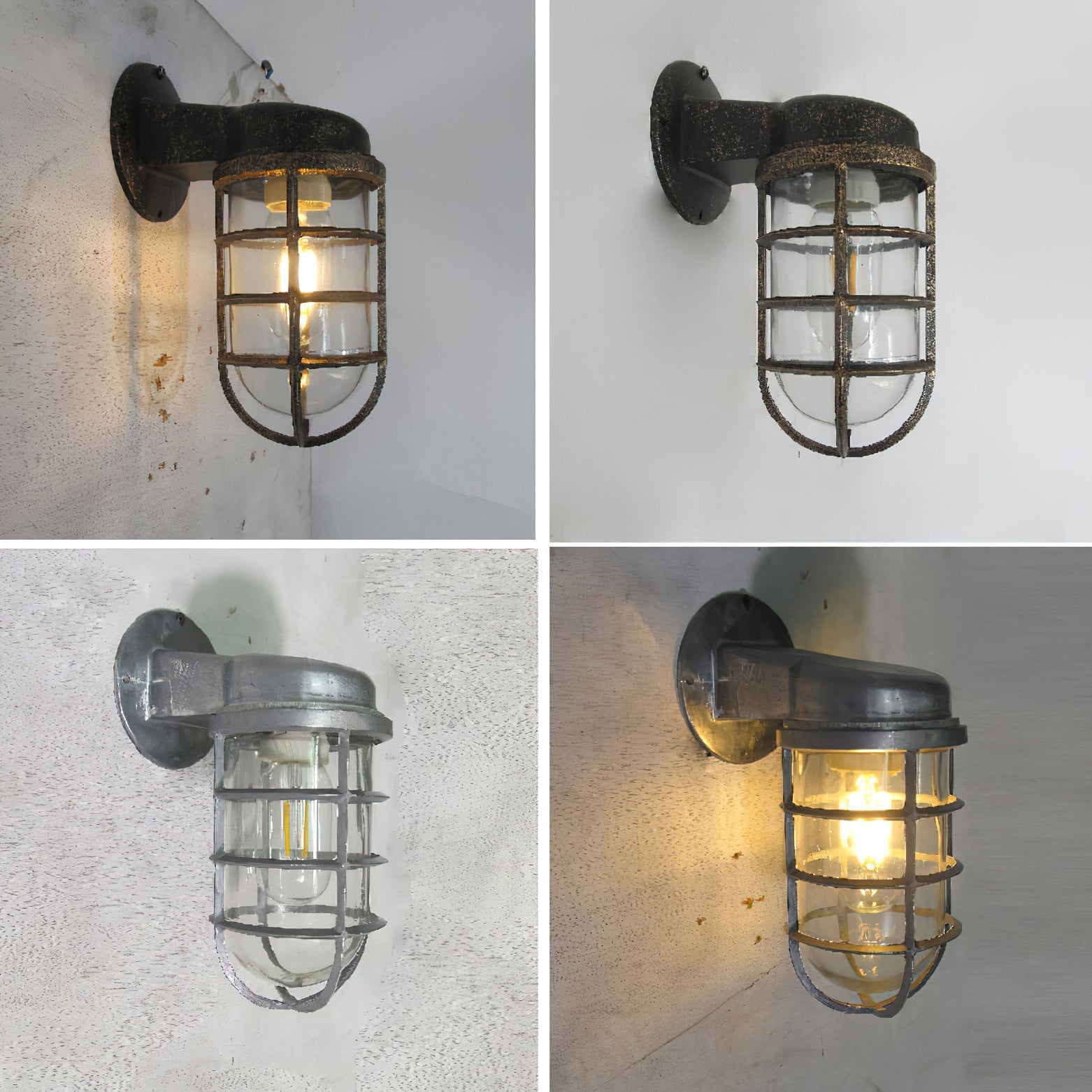 Ozorel Vintage Unique Glass Wall Lamp - Neutral Decor