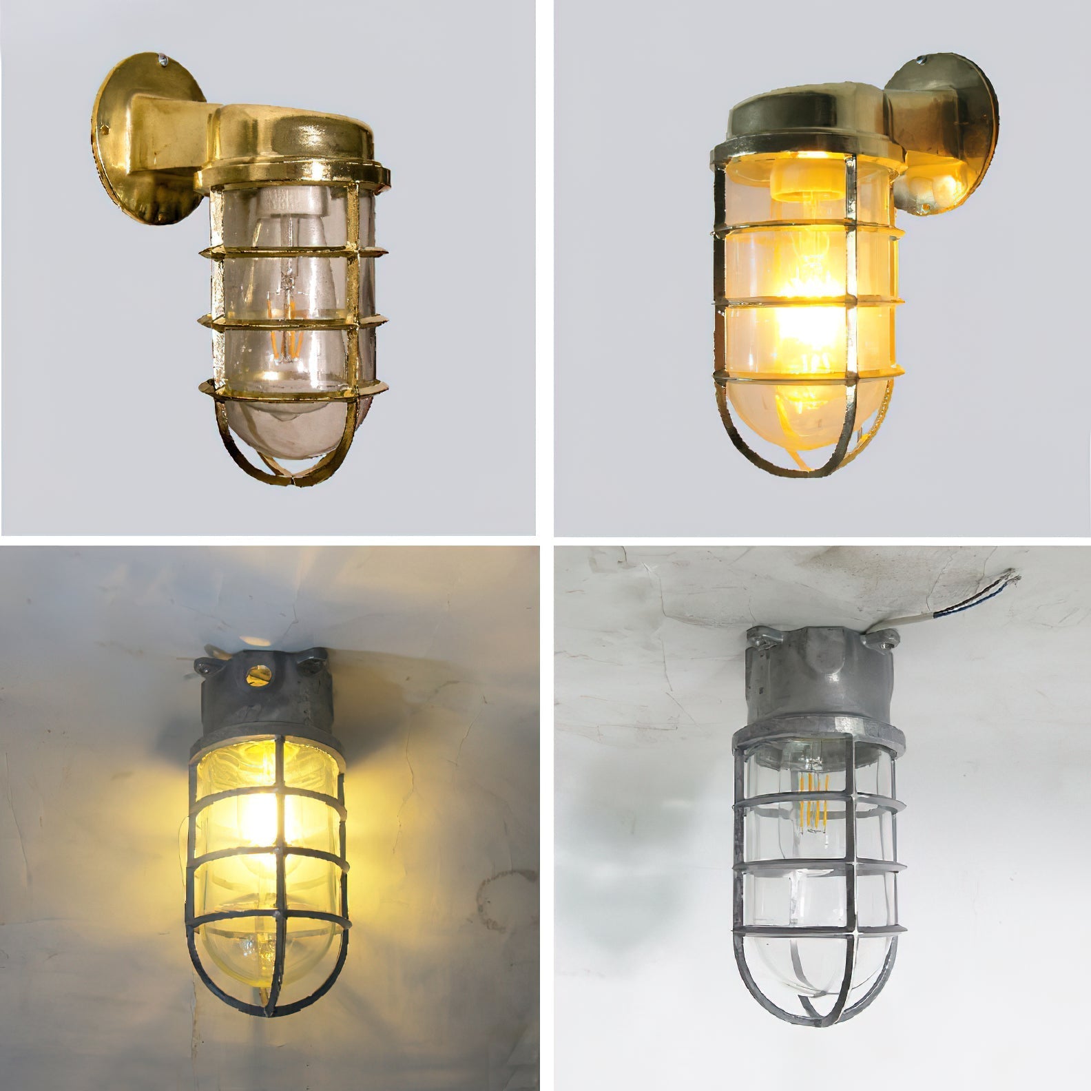 Ozorel Vintage Unique Glass Wall Lamp - Neutral Decor