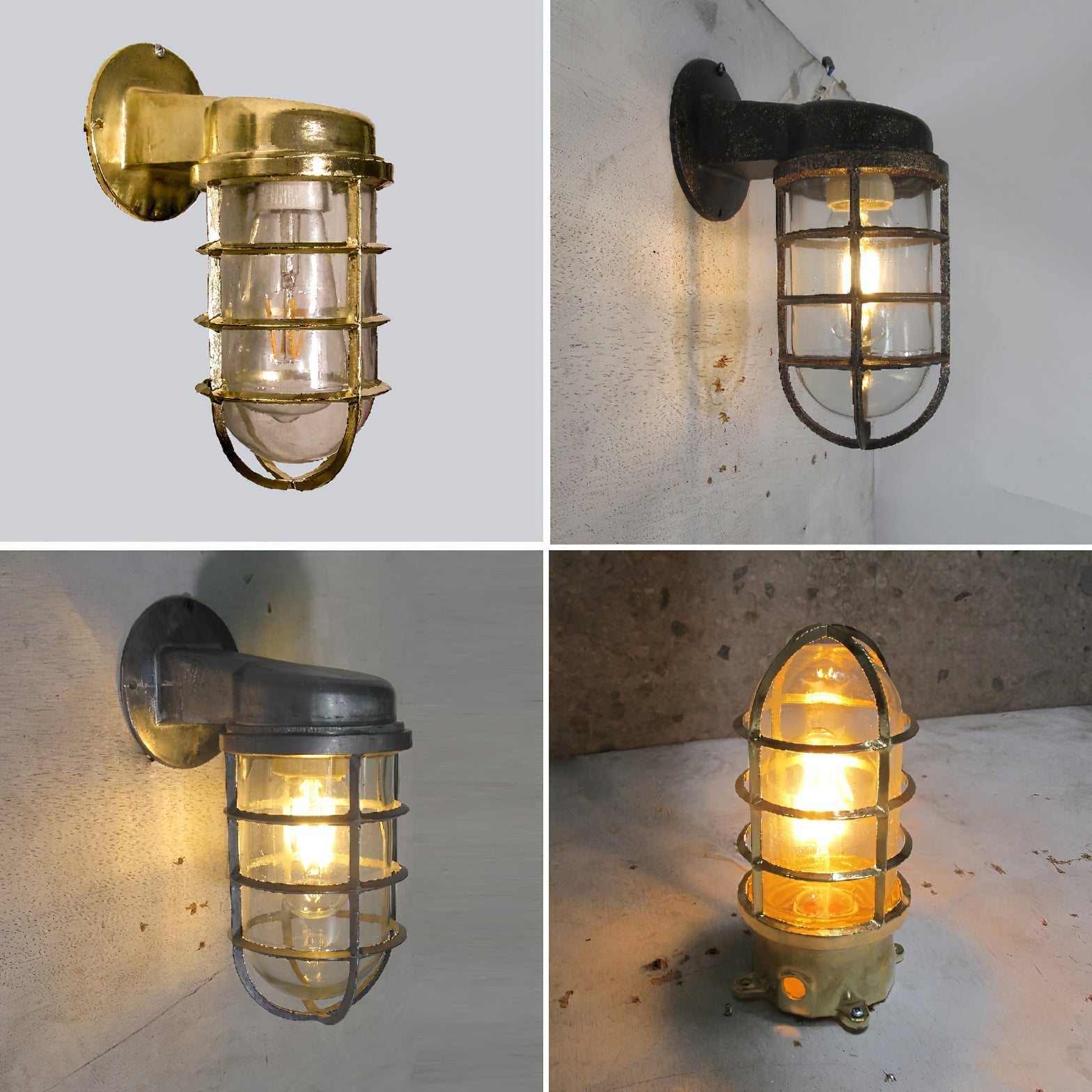 Ozorel Vintage Unique Glass Wall Lamp - Neutral Decor