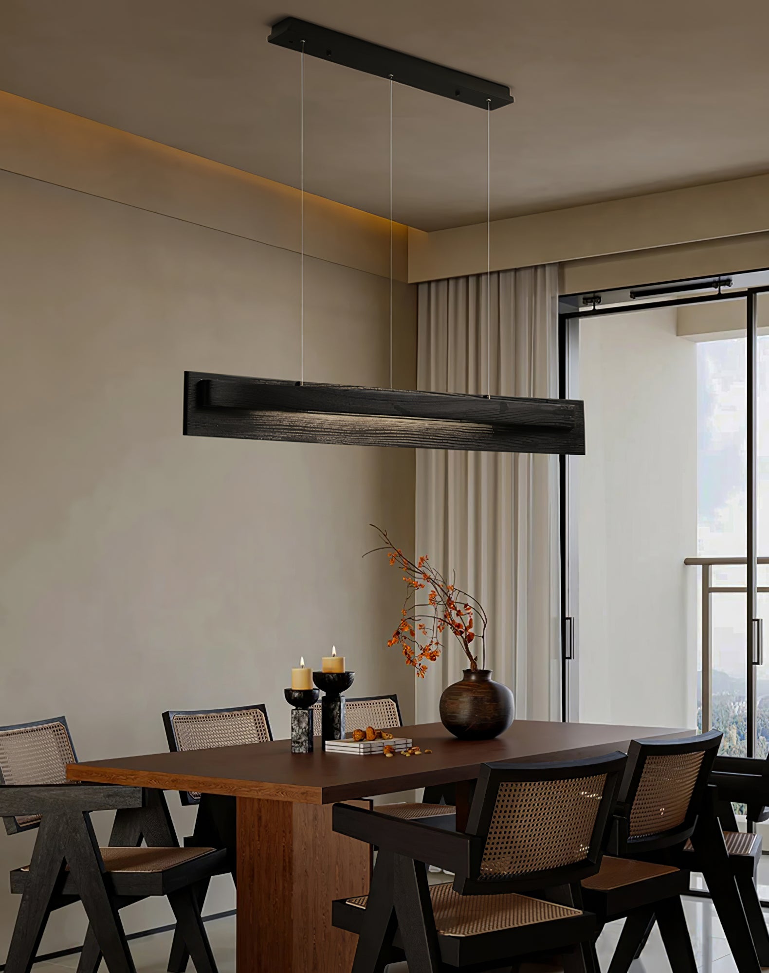 Zaraeyra Minimalist Wood Pendant Light