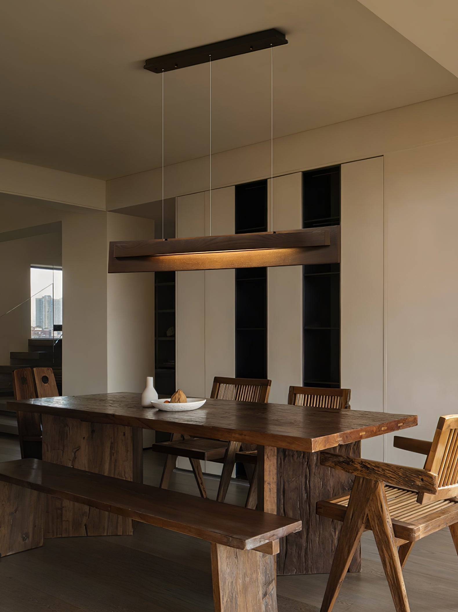 Zaraeyra Minimalist Wood Pendant Light