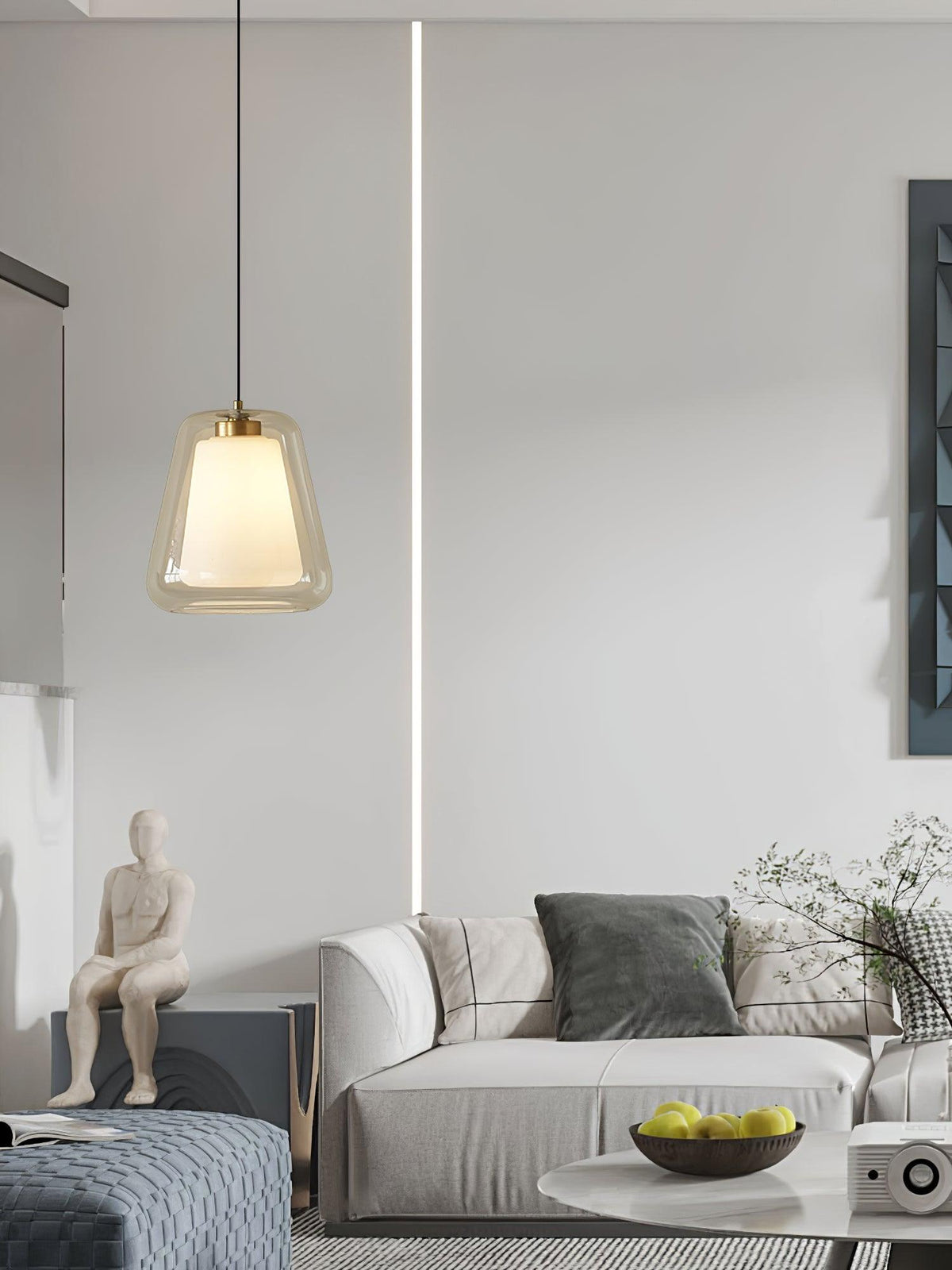 Ate Gold Contemporary Pendant Light