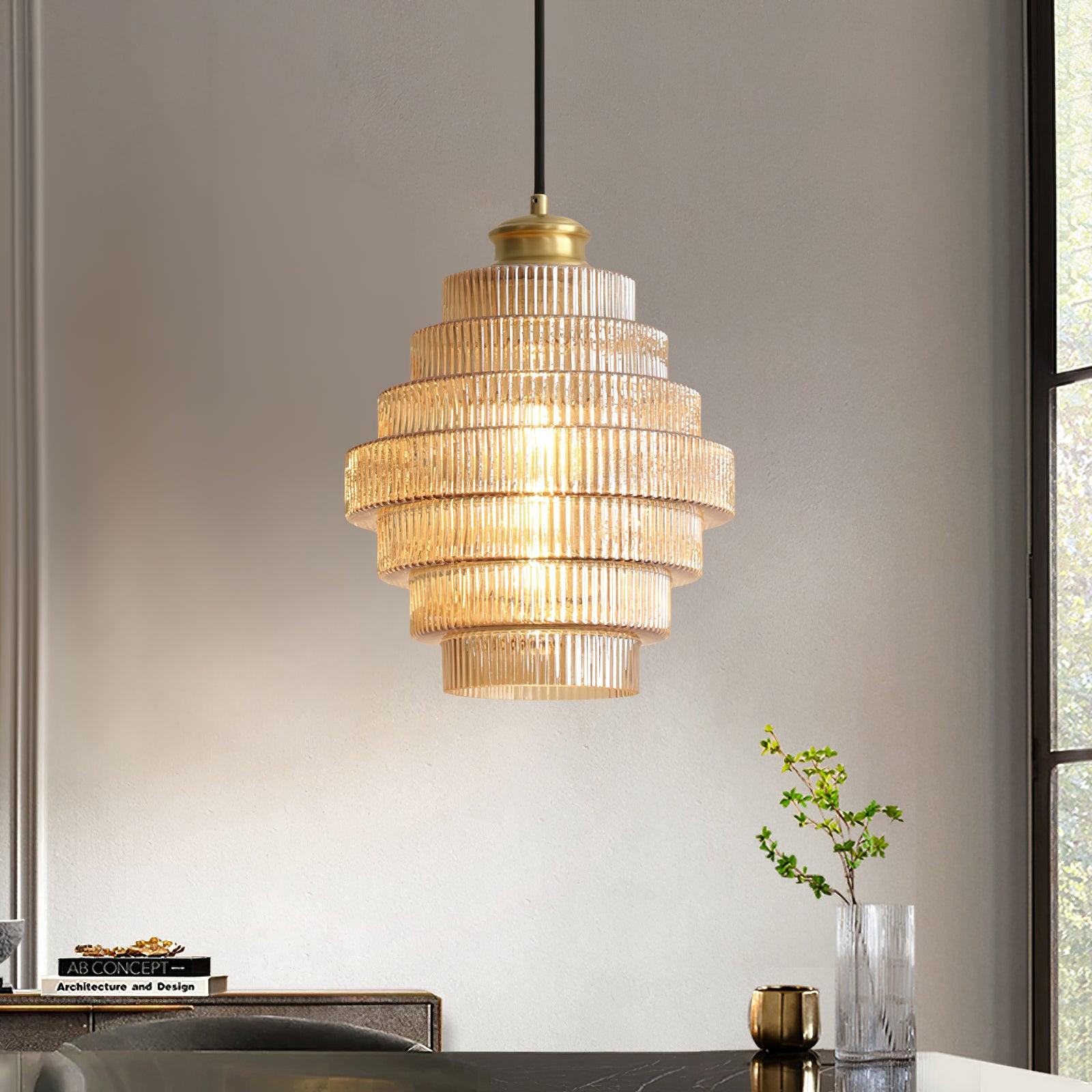 Amara Glass Pendant Lamp - Neutral Decor